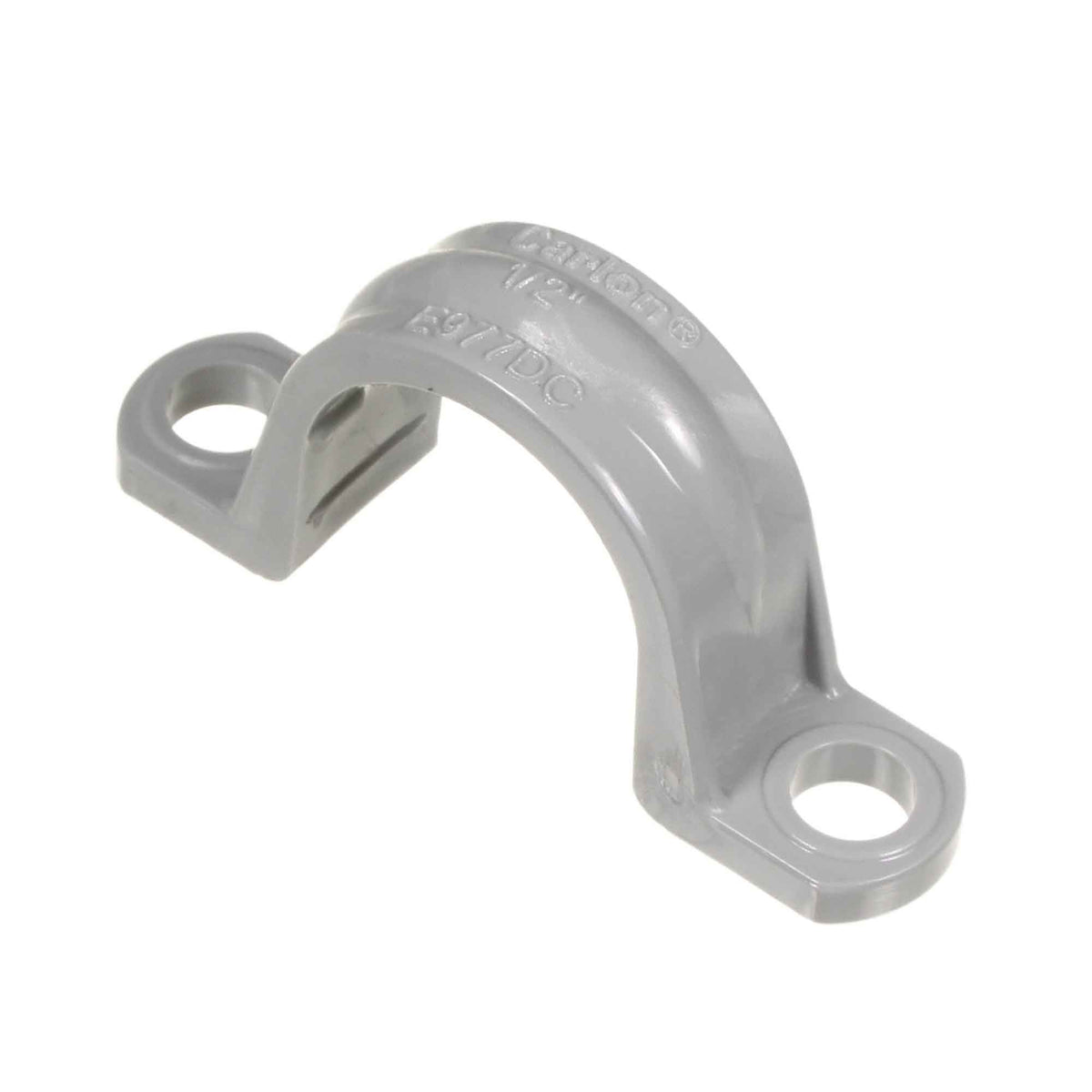 Sangle pour conduit rigide à 2 trous gris 1 1/4&quot; , 5/pqt