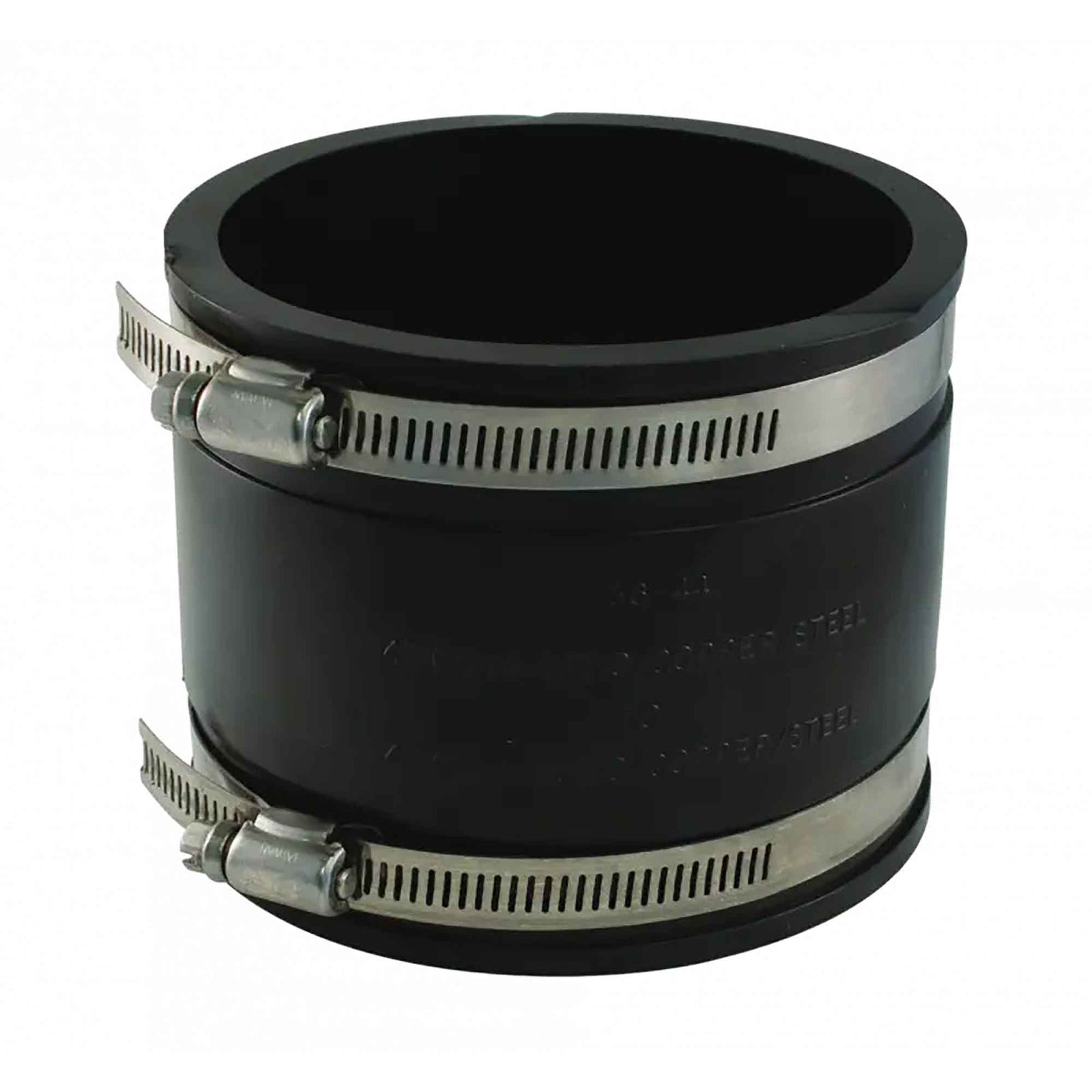 Manchon en PVC flexible avec colliers, 4" x 4"