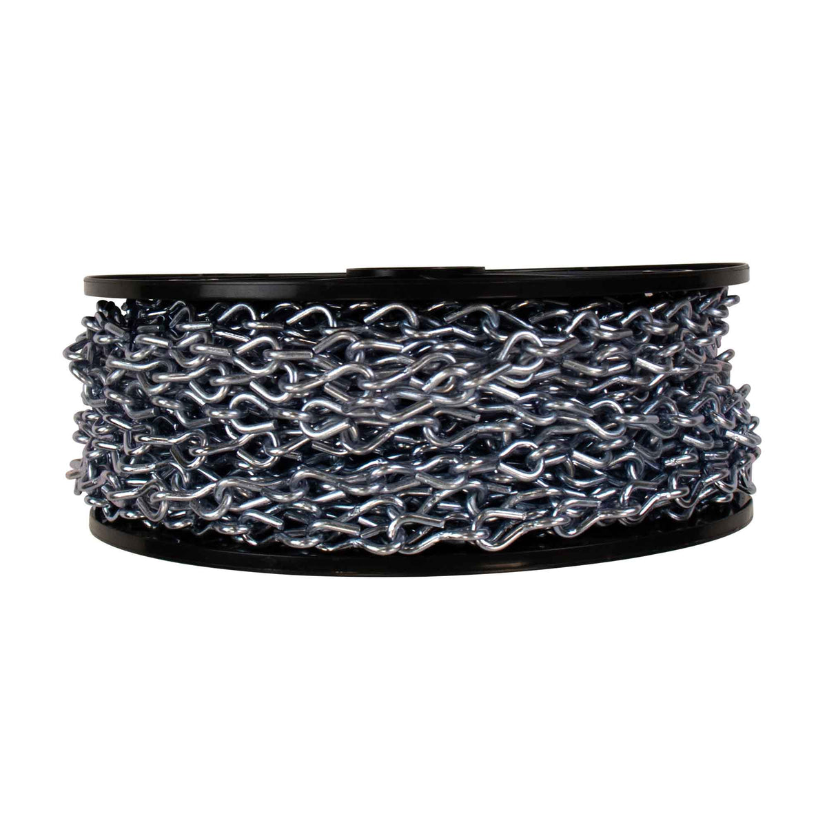 Chaîne de suspension simple en acier plaqué zinc, #12 x 100' (vendue au pied linéaire)