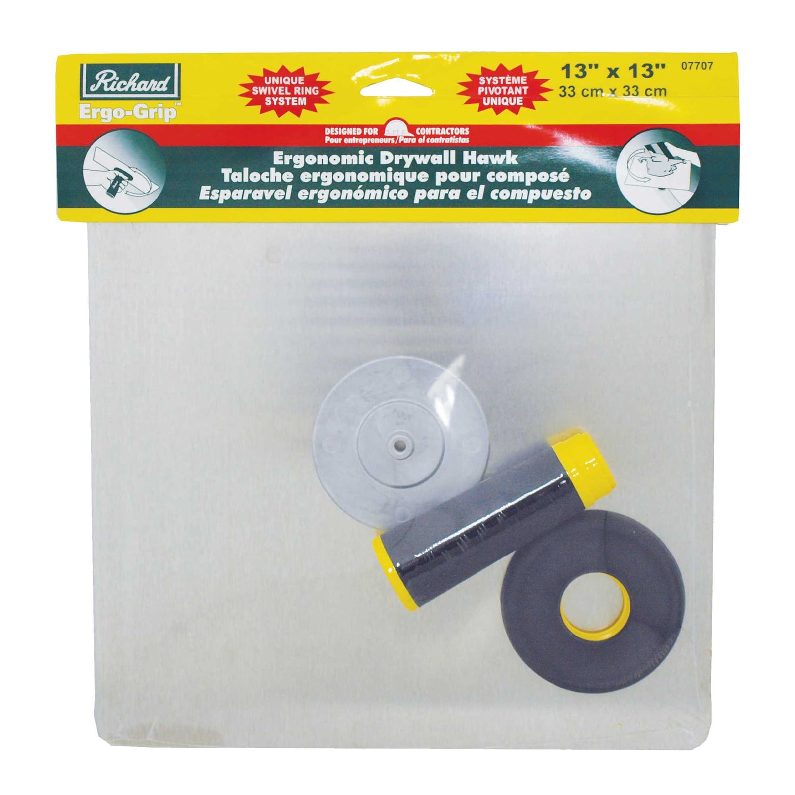 Taloche en aluminium 13'' x 13'' (33 x 33 cm) avec système pivotant