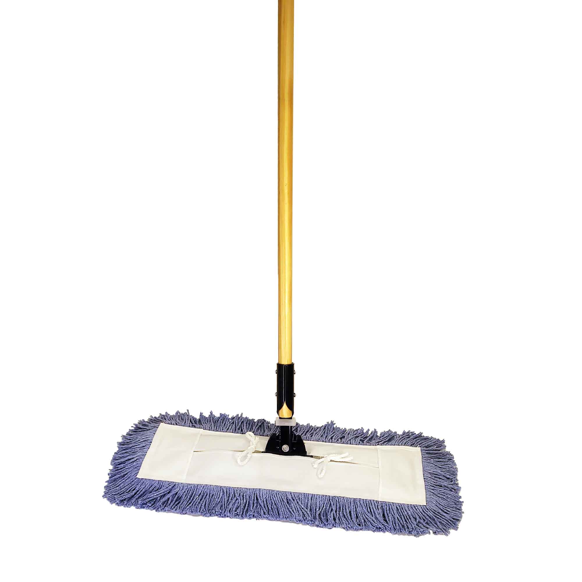 Vadrouille sèche synthétique avec manche en bois, 24"