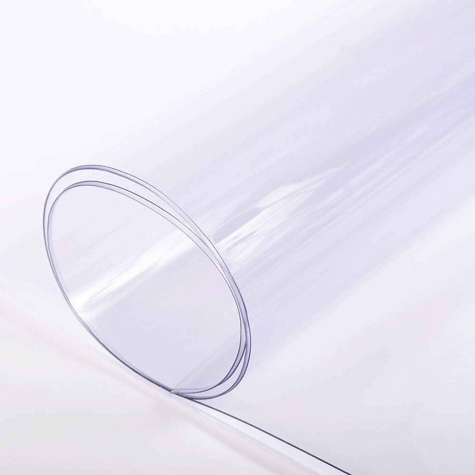 Vinyle transparent de calibre 16 pour dessus de table, 54" x 59' (vendu au pied linéaire)