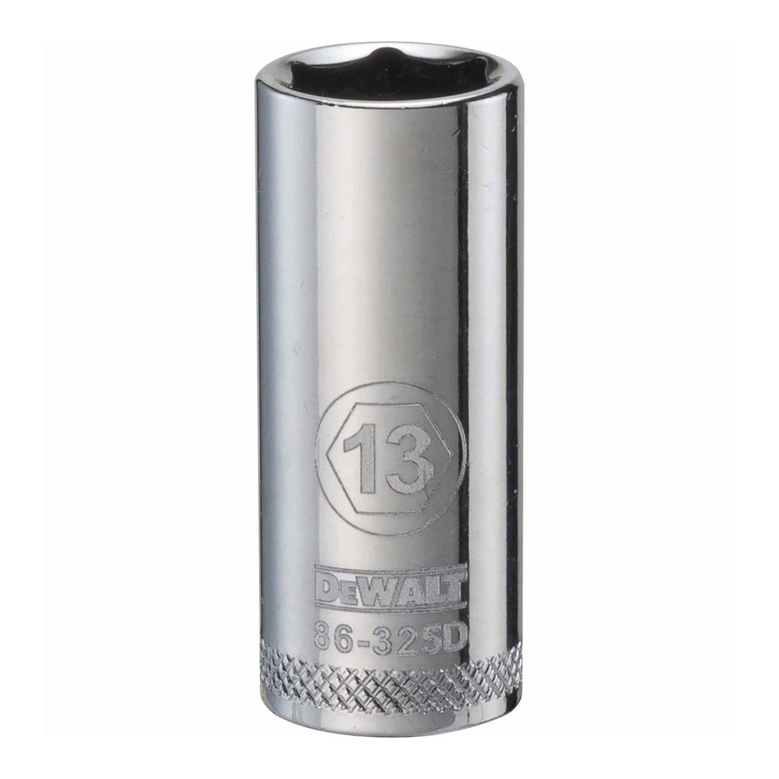 Douille standard profonde à entraînement carré de 3/8" avec 6 pointes, 13 mm