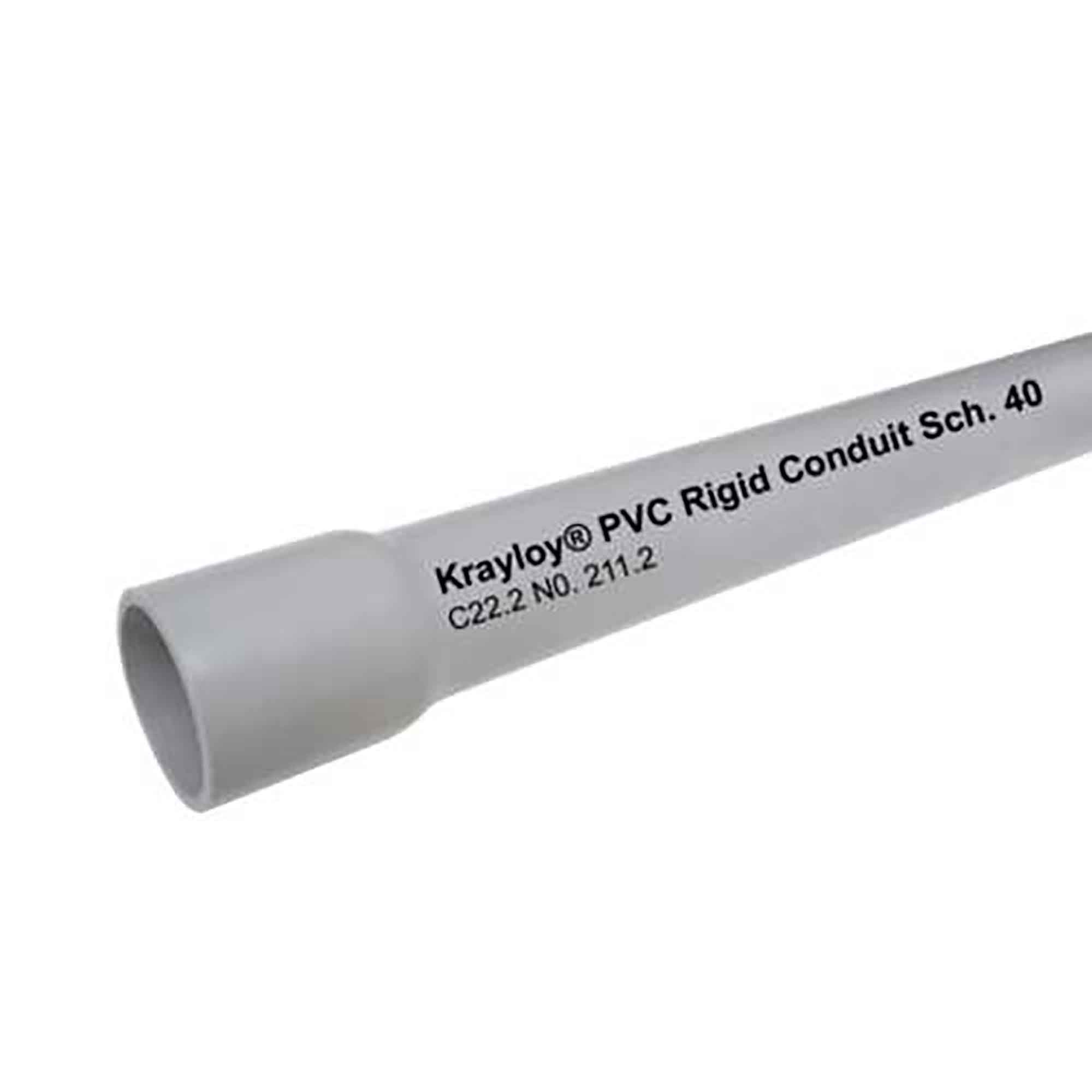 Conduit rigide CSA Kraloy en PVC, 3/4" x 10'