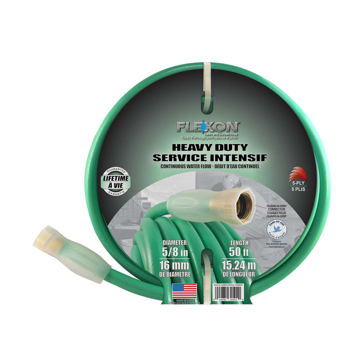 Boyau d'arrosage pour travaux intenses, 5/8'' x 50'