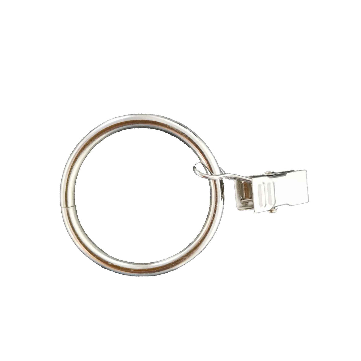Anneaux de suspension pour rideaux avec pinces, 1-1/2'' (argent)
