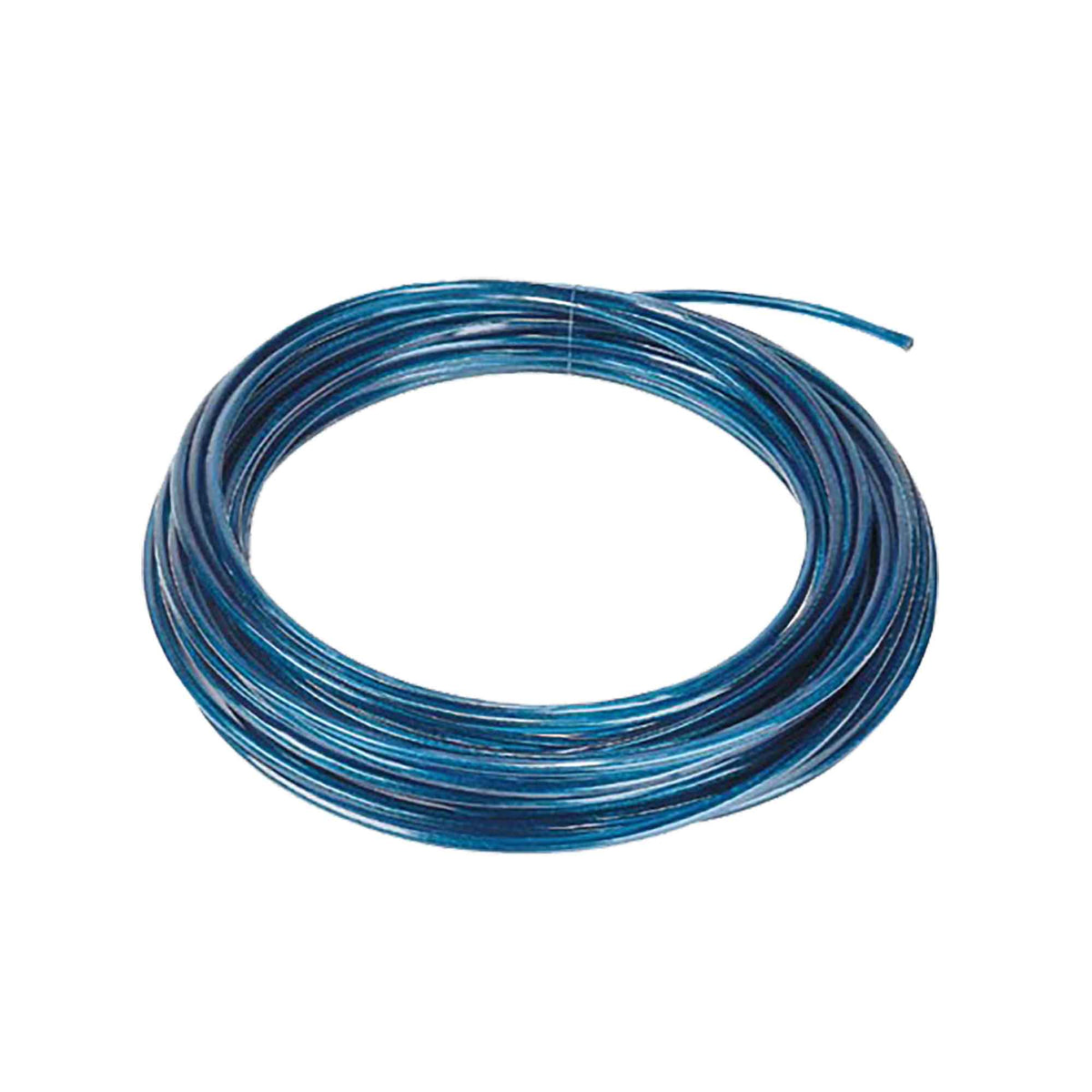 Corde à linge en acier galvanisé recouverte de PVC bleu, 50'