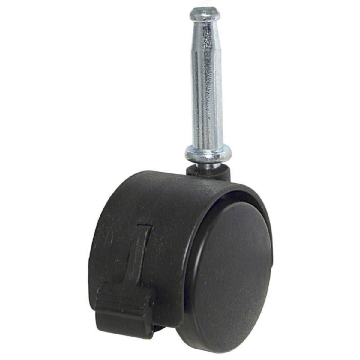 Roulette double pour meuble munie d'un frein, 1-5/8''