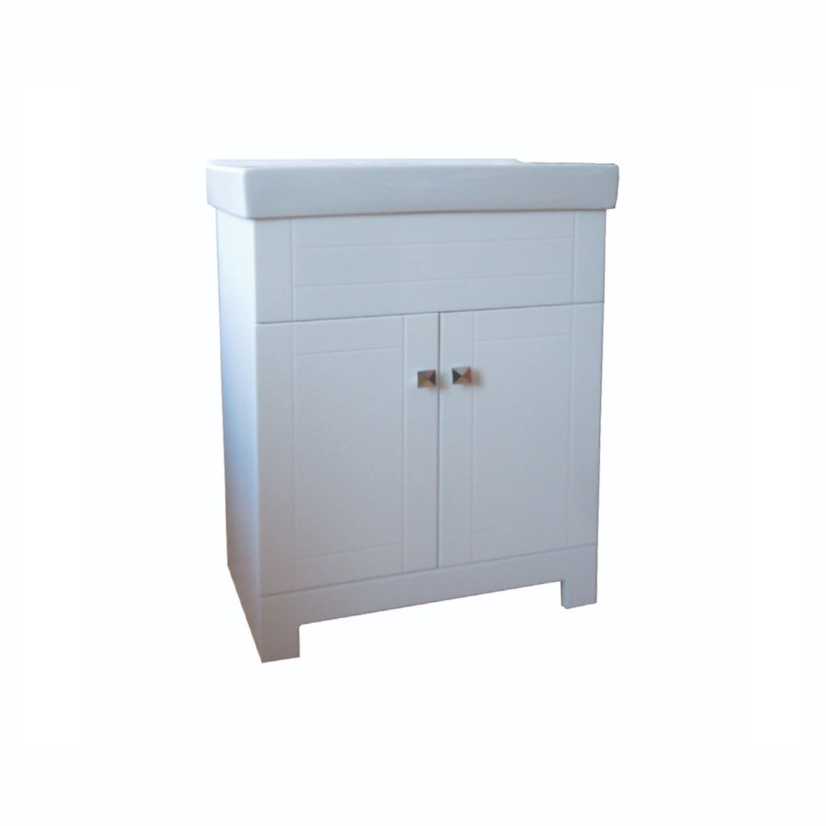 Meuble-lavabo avec lavabo en céramique, 30'' (blanc)