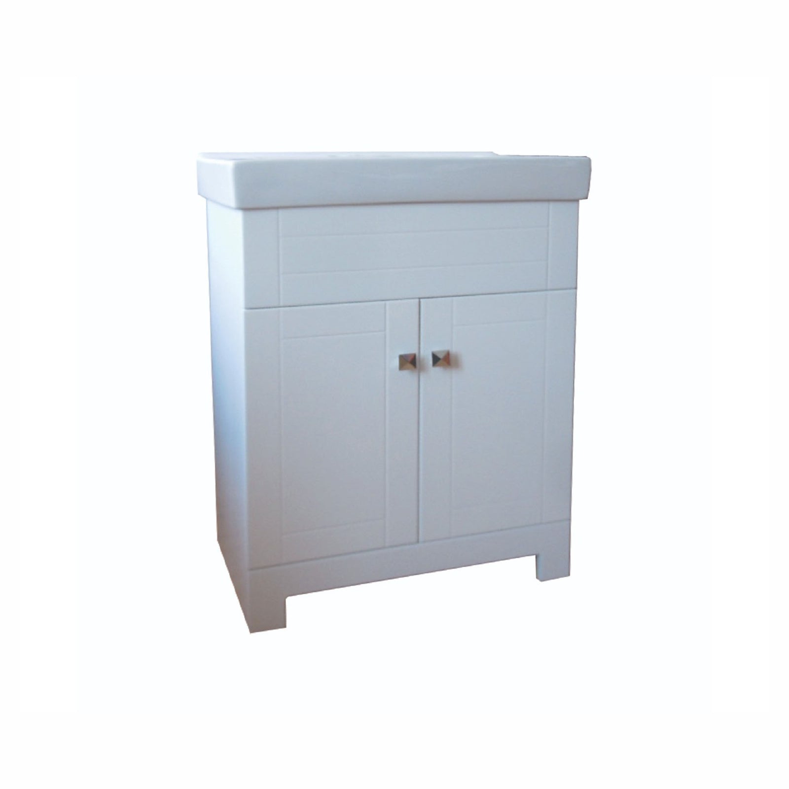 Meuble-lavabo avec lavabo en céramique, 30'' (blanc)
