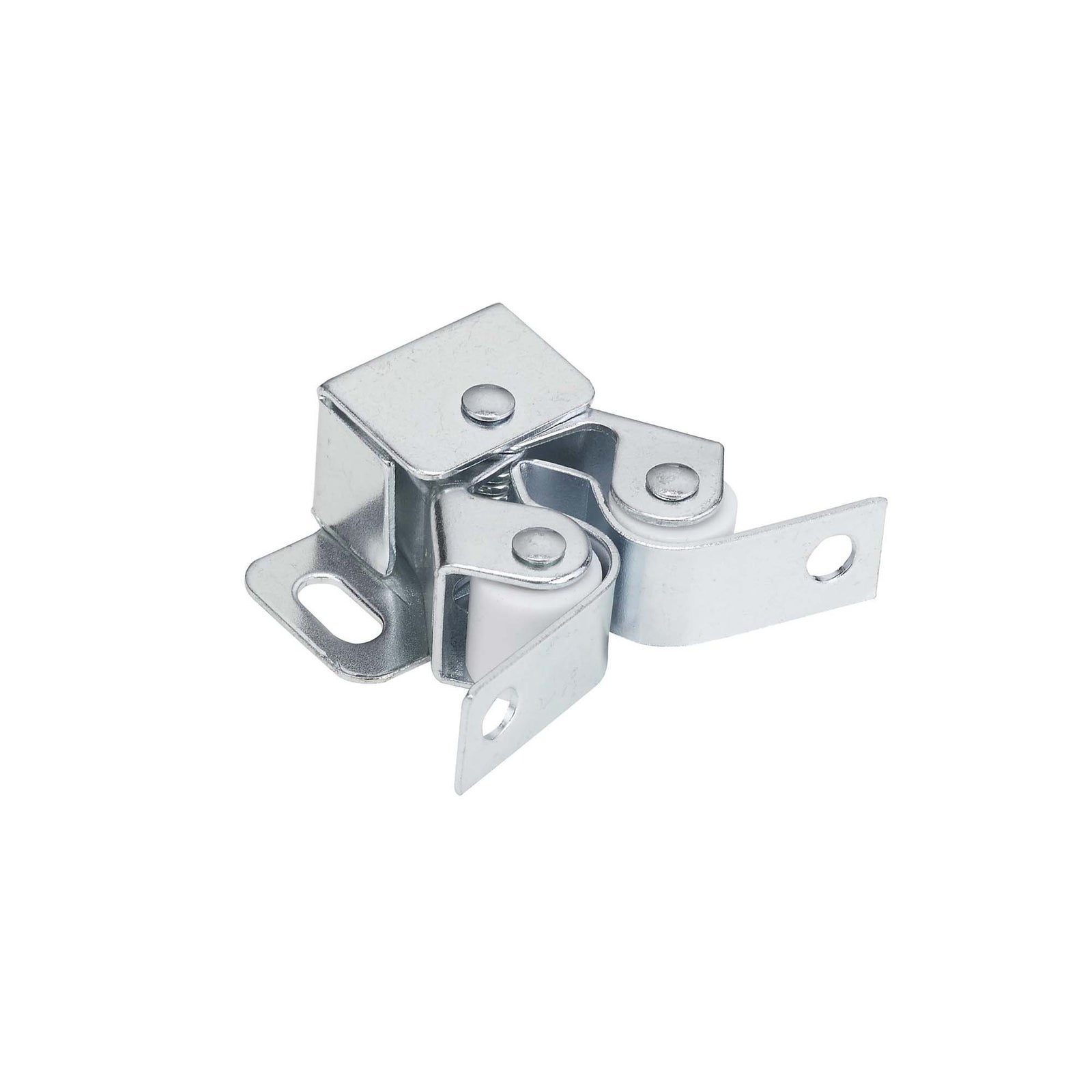 Loquet à rouleau double avec gâche en losange, zinc