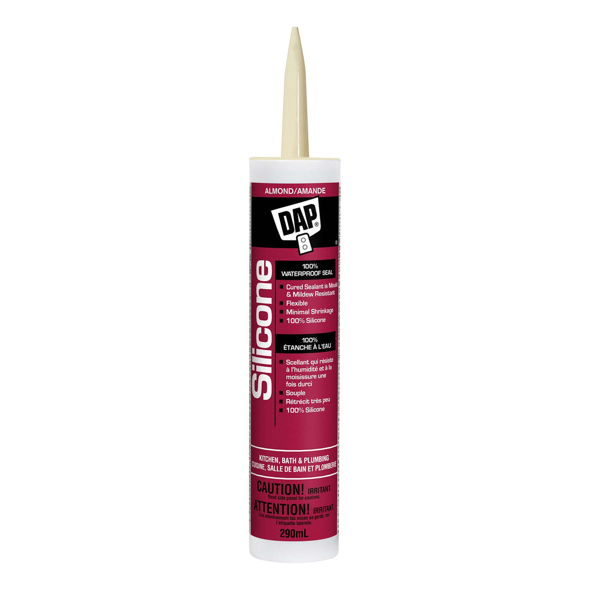 100 % silicone amande cuisine et salle de bain, 290 ml