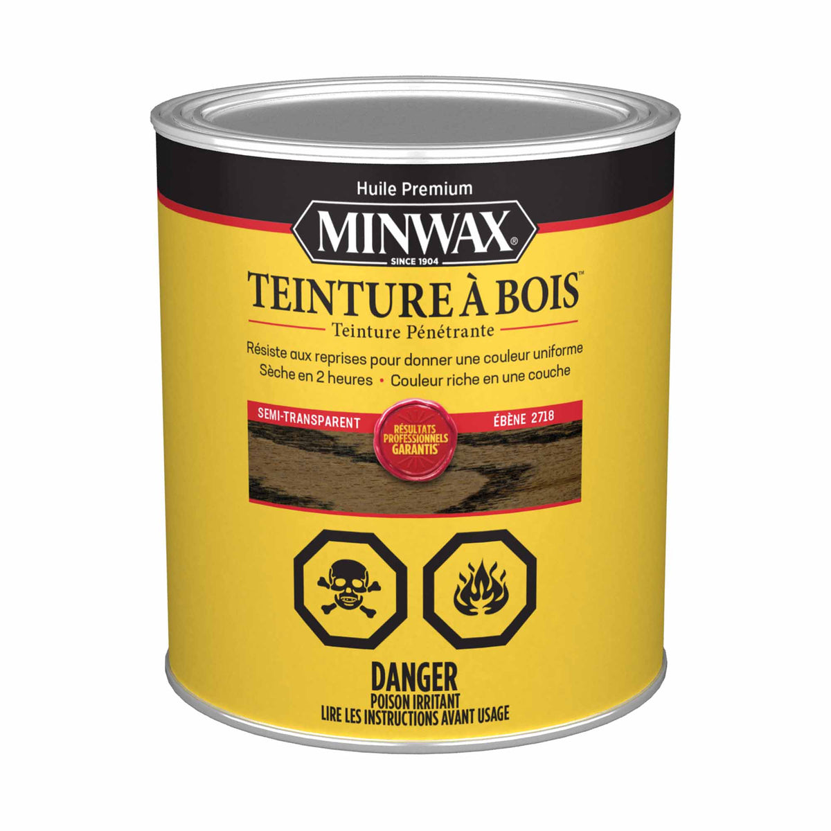 Minwax teinture à bois semi-transparent noyer ébène, 946 ml