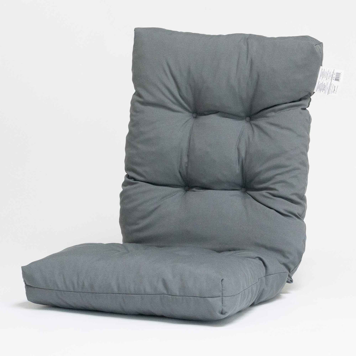 Coussin d'assise avec dossier de 45'' x 20'' x 4,5'', gris