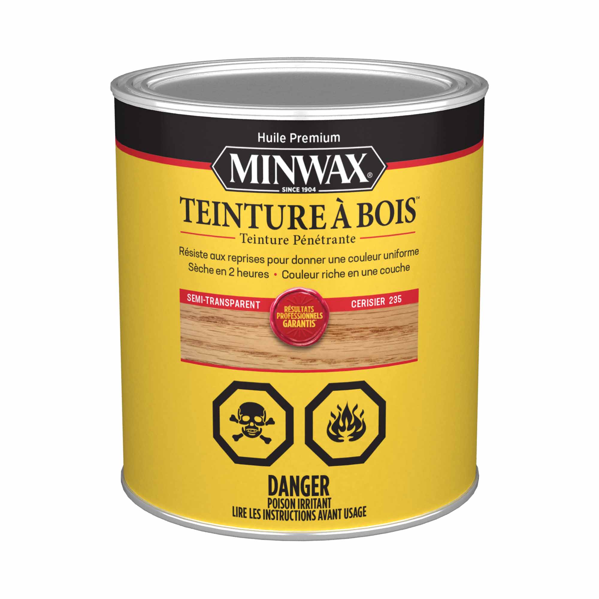 Minwax teinture à bois semi-transparent cerisier, 946 ml