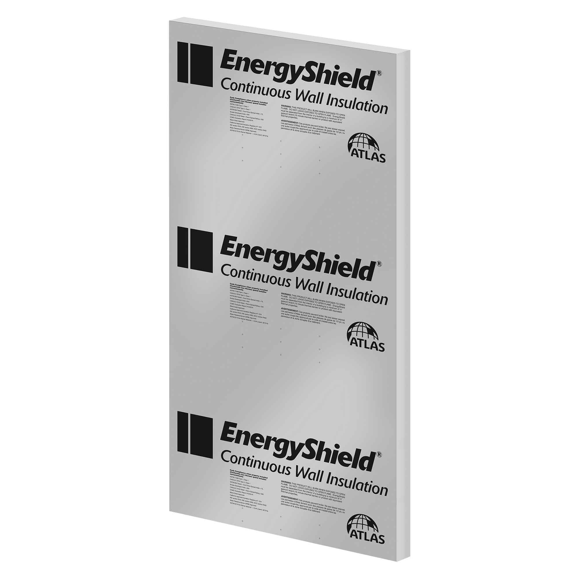 Panneau isolant EnergyShield R13.1, 2" x 4' x 8' 