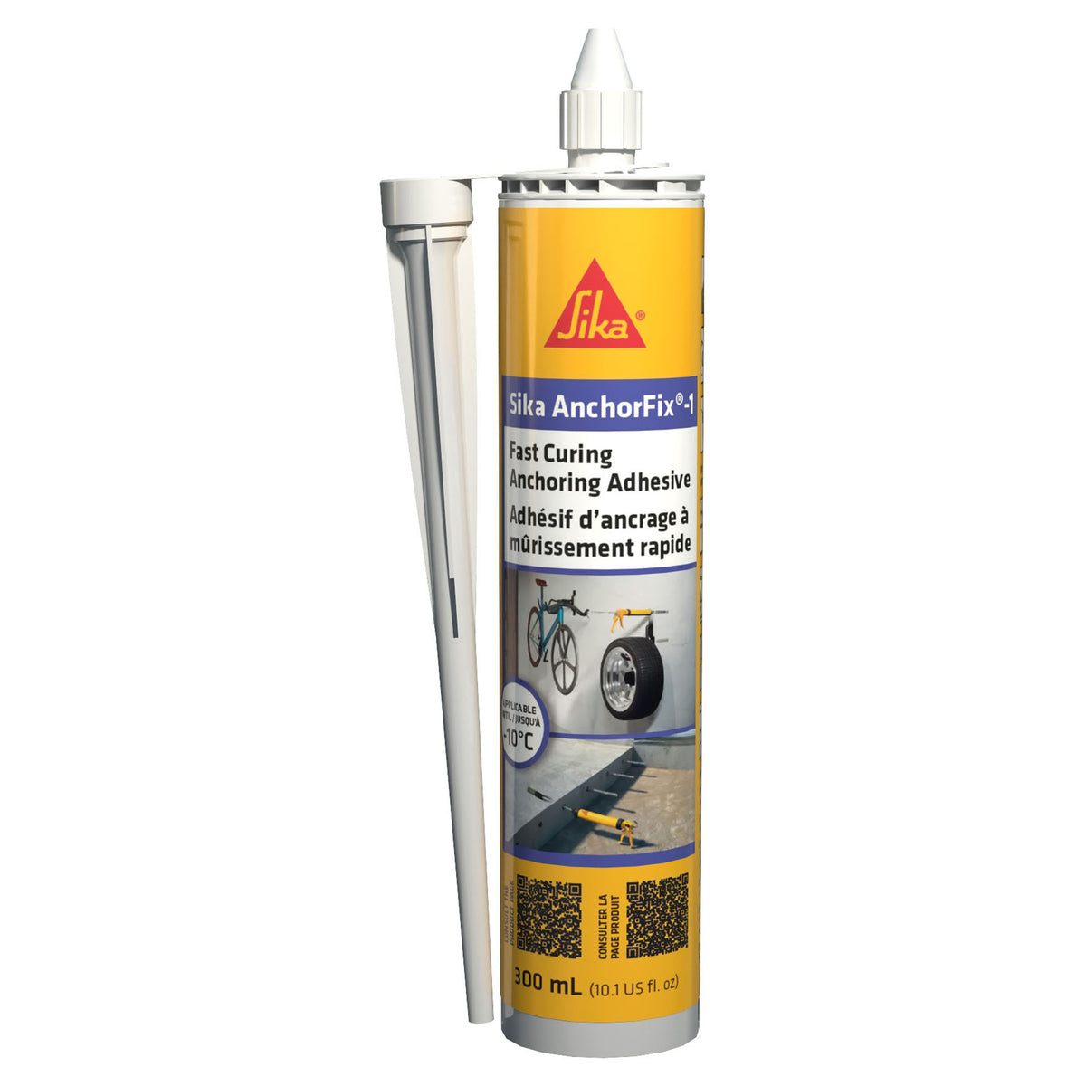 Adhésif d'ancrage à murissement rapide Sika AnchorFix-1, 300 ml