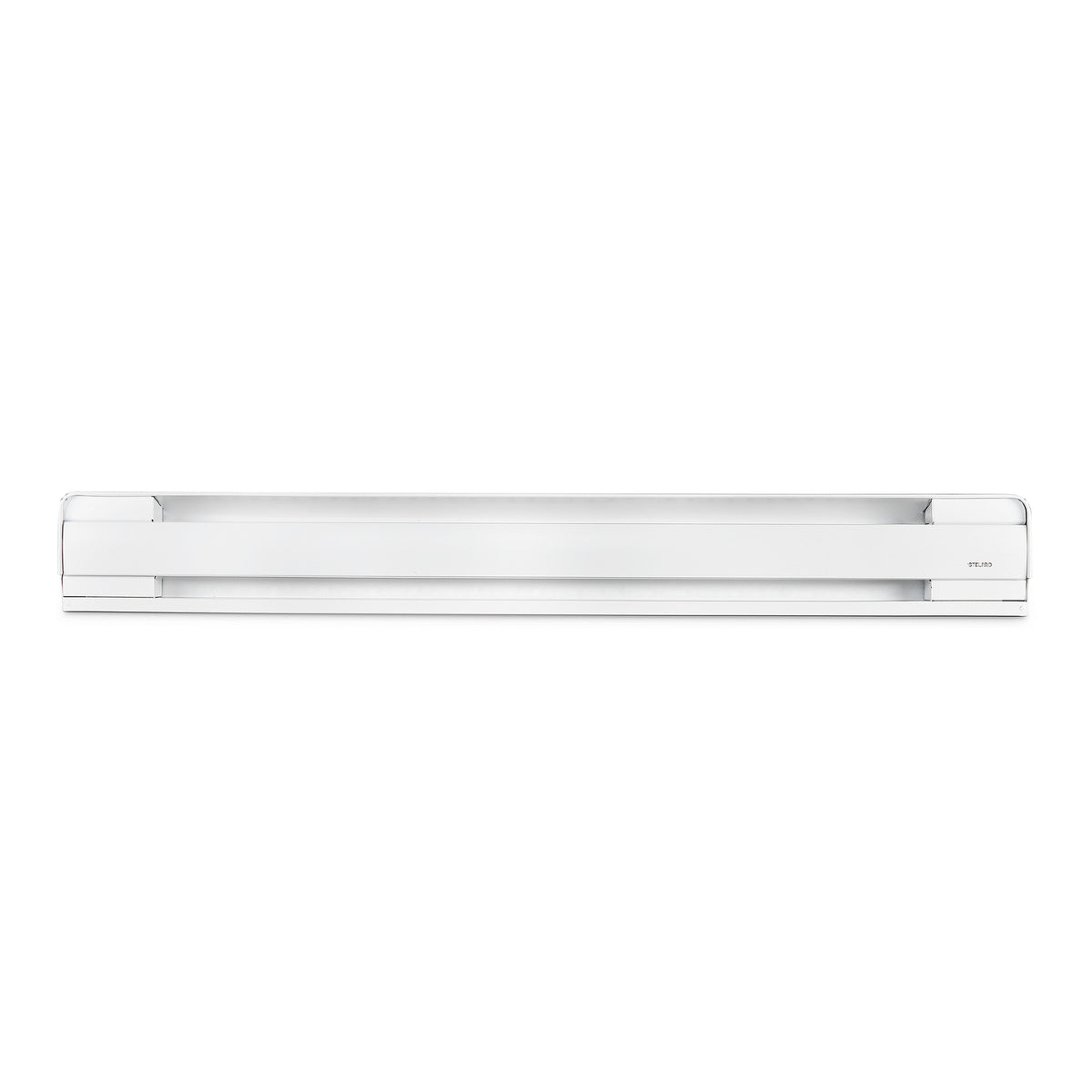 Plinthe électrique Brava blanche of 1 000 W, 47-1/2" x 2-9/16" x 5-7/8''