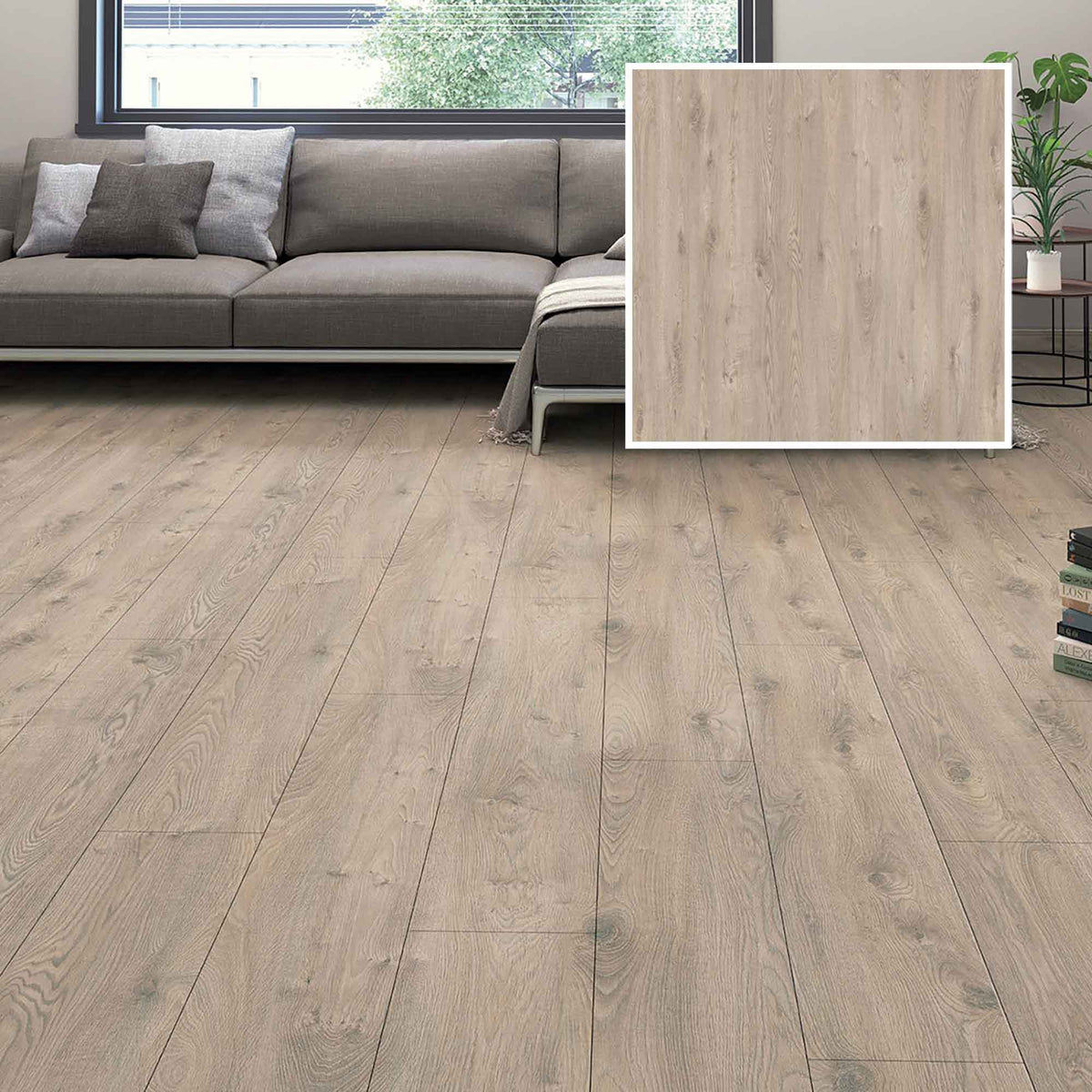 Plancher laminé AC3 Barcelone de 12 mm, 14.59 pi2