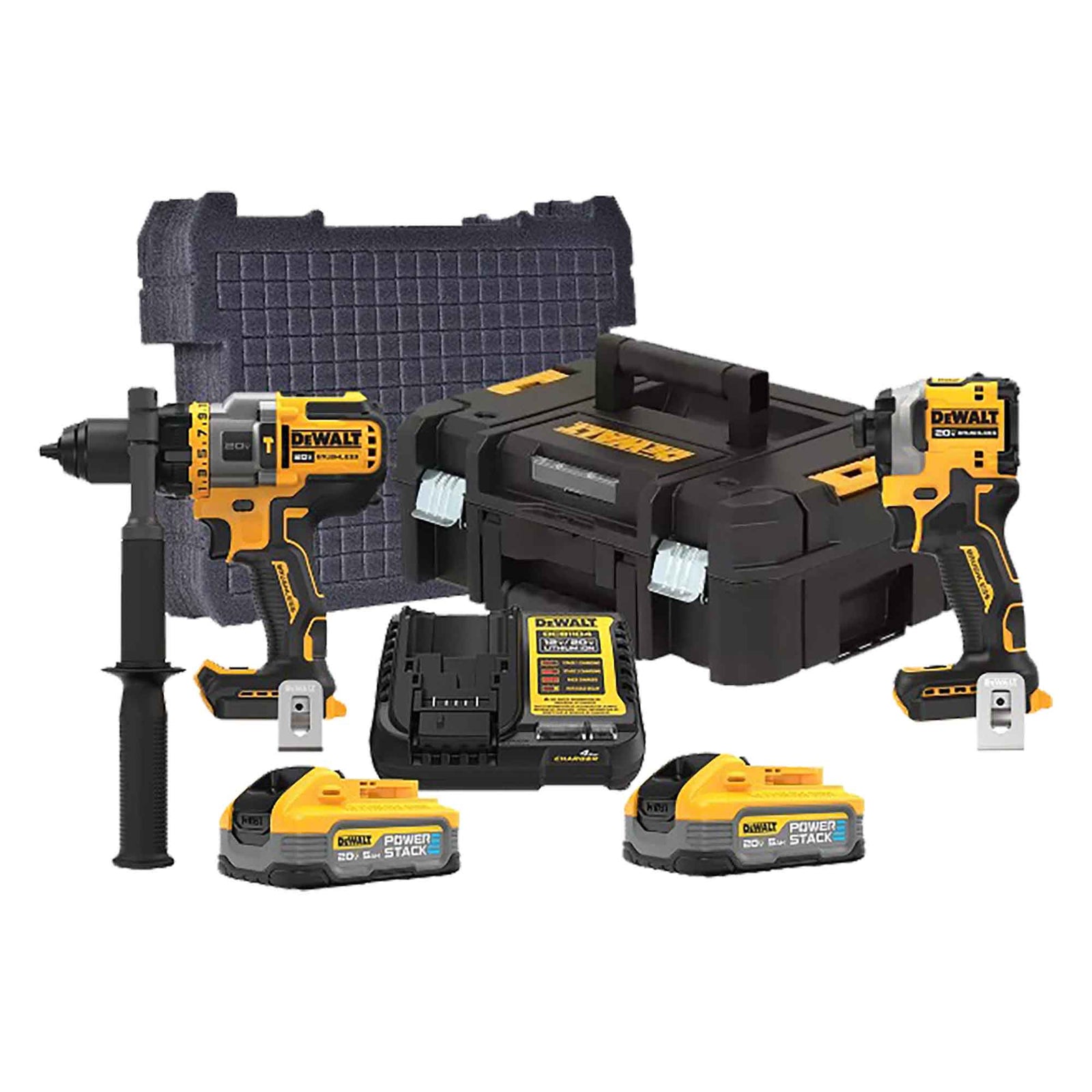 Ensemble d'une perceuse-visseuse et d'une visseuse à chocs