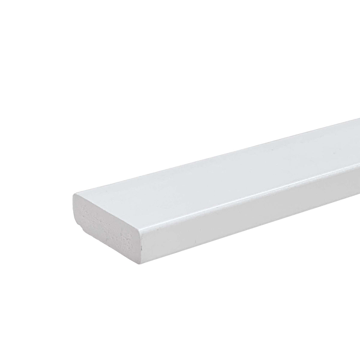 Moulure d&#39;arrêt de porte en PVC blanc de 7/16&quot; x 1-1/4&quot; x 7&#39;