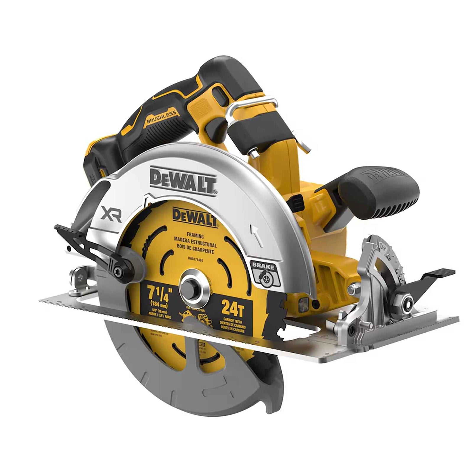 Scie circulaire sans fil 20 V MAX XR sans balai, 7-1/4" (Outil seulement)