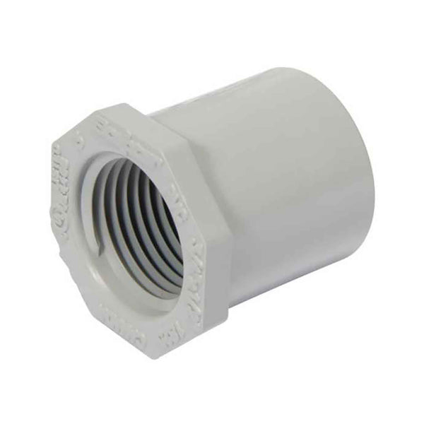 PVC Threaded Reducer Bushing, 3/4