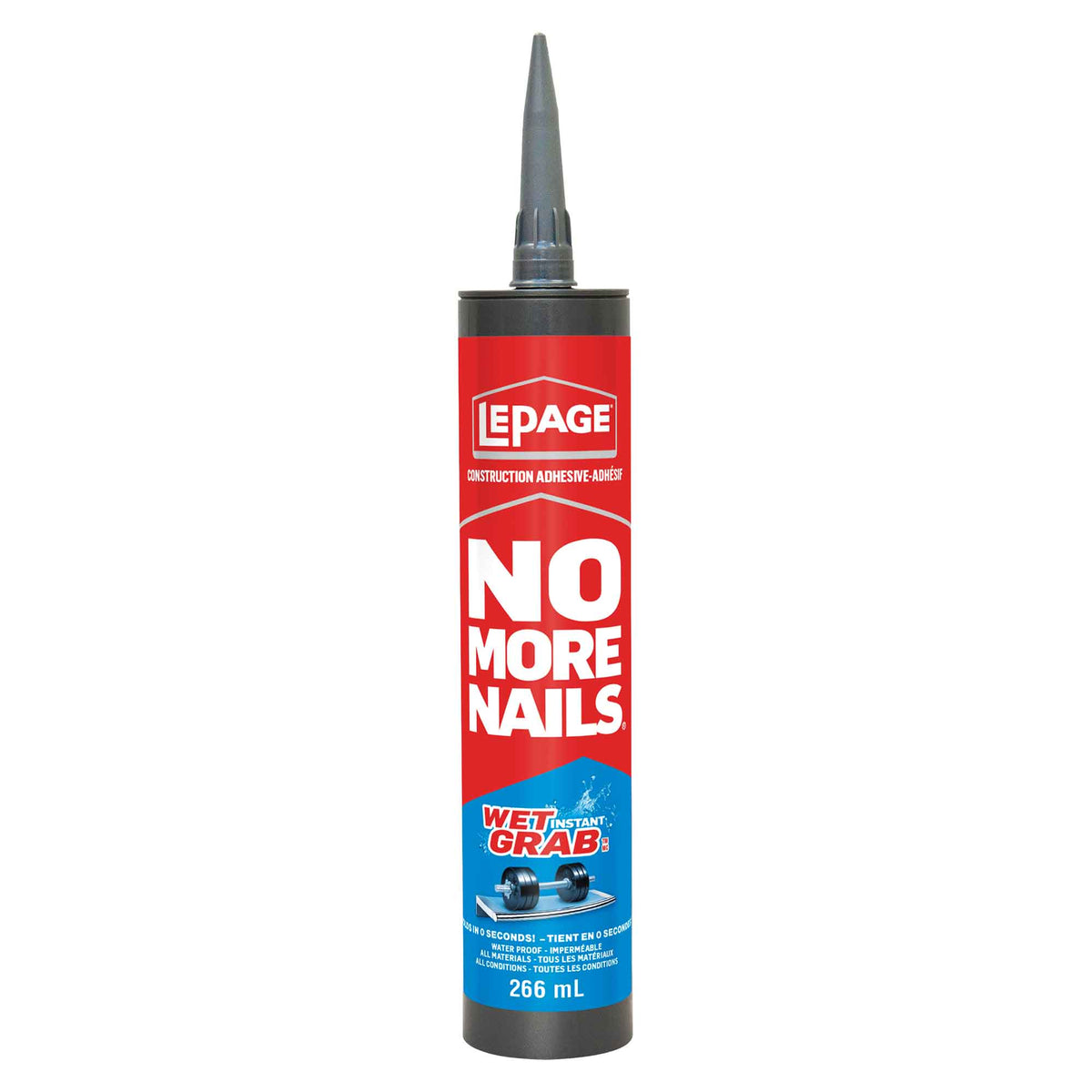 Adhésif de construction No More Nails Wet Grab, 266 ml