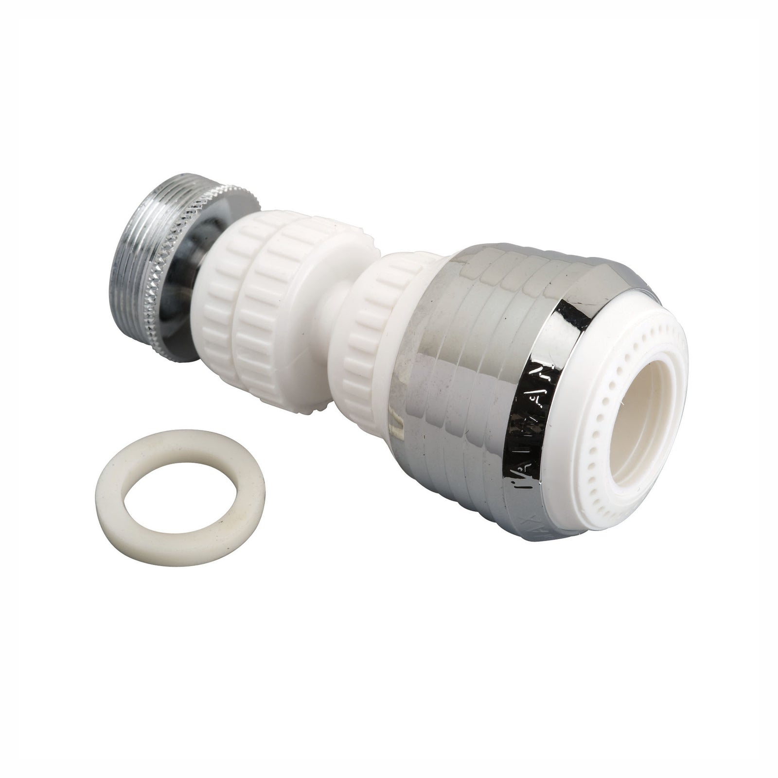 Aérateur pivotant double à 360°, blanc