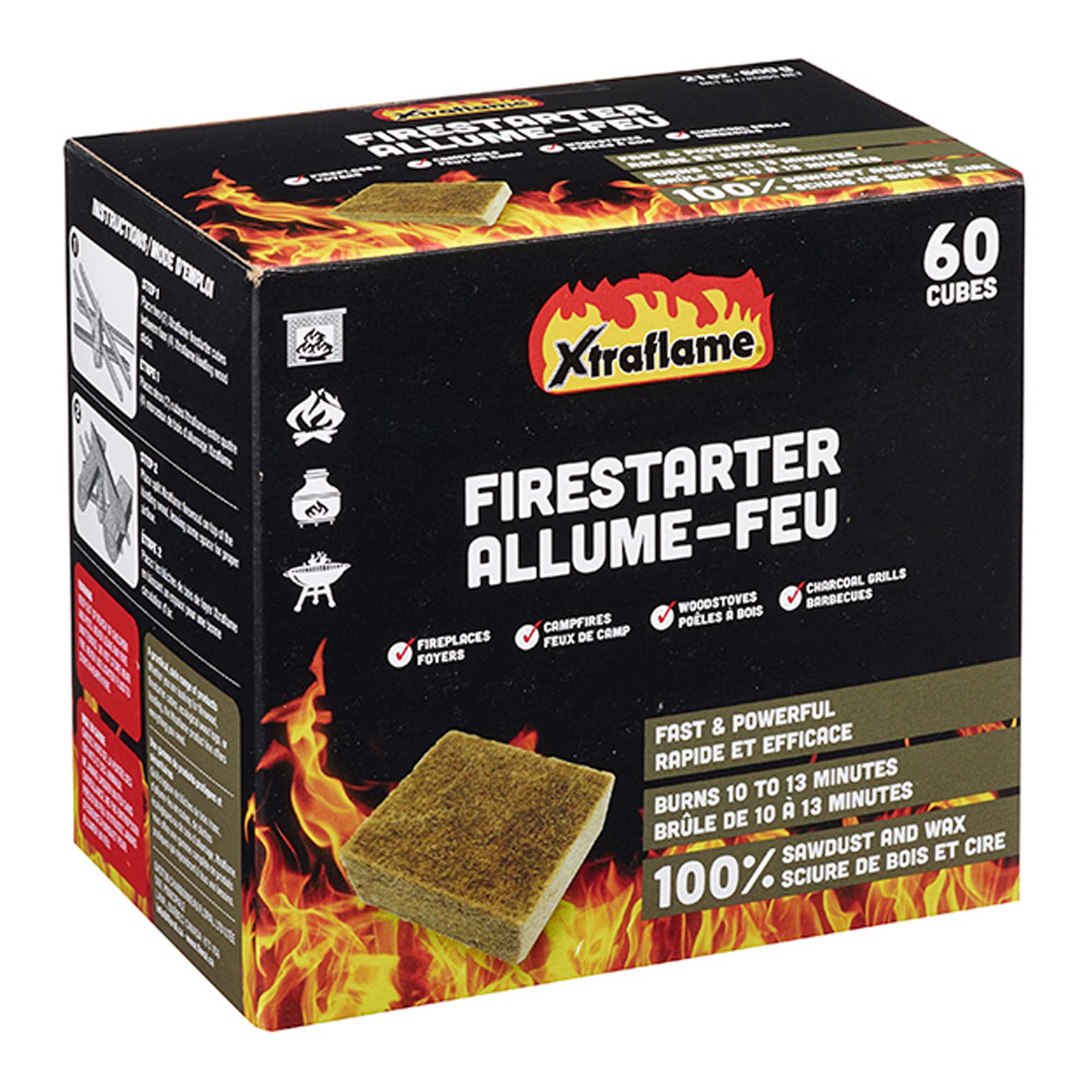 Allume-feu Xtraflame, 60 cubes  