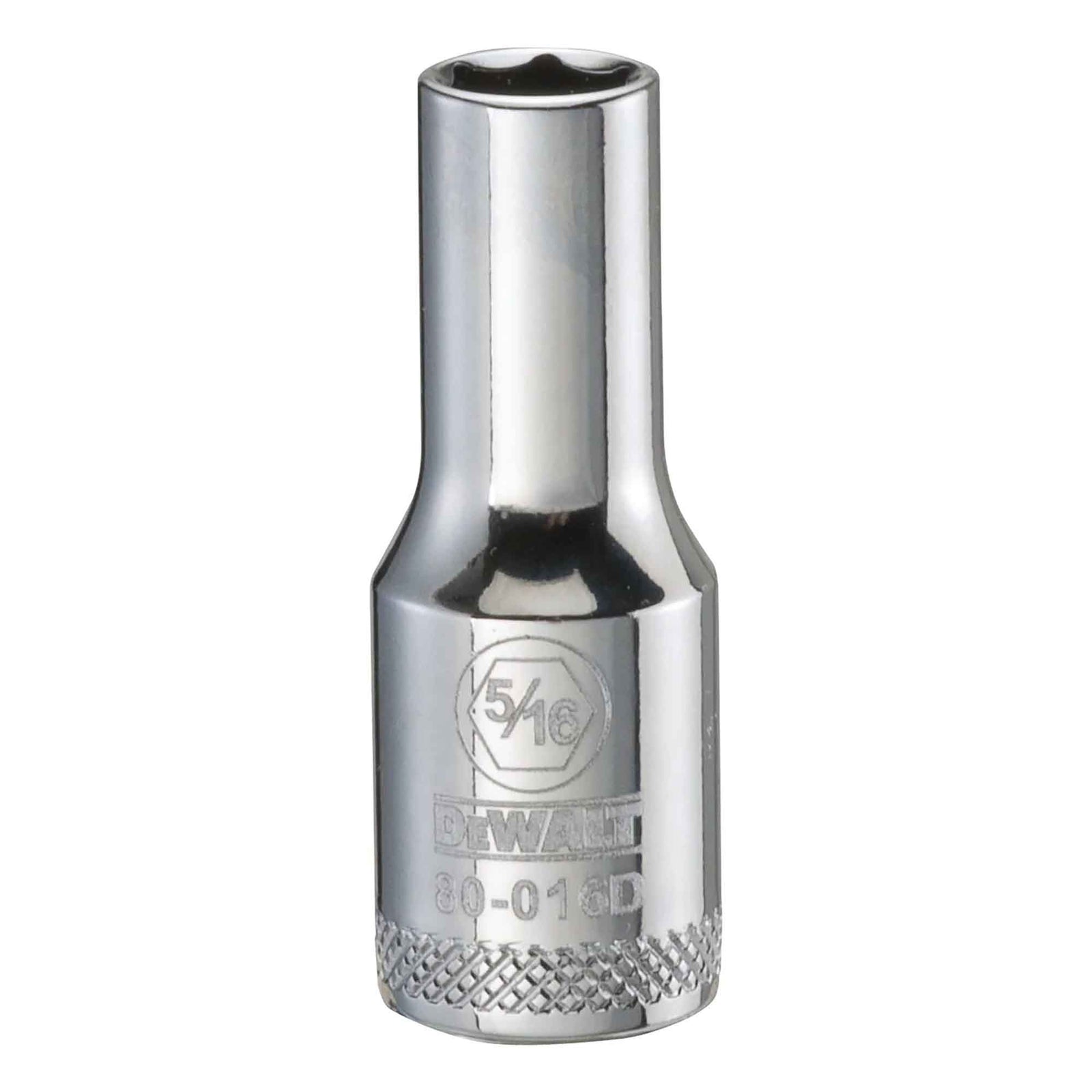 Douille standard profonde à entraînement carré de 3/8" avec 6 pointes, 5/16"