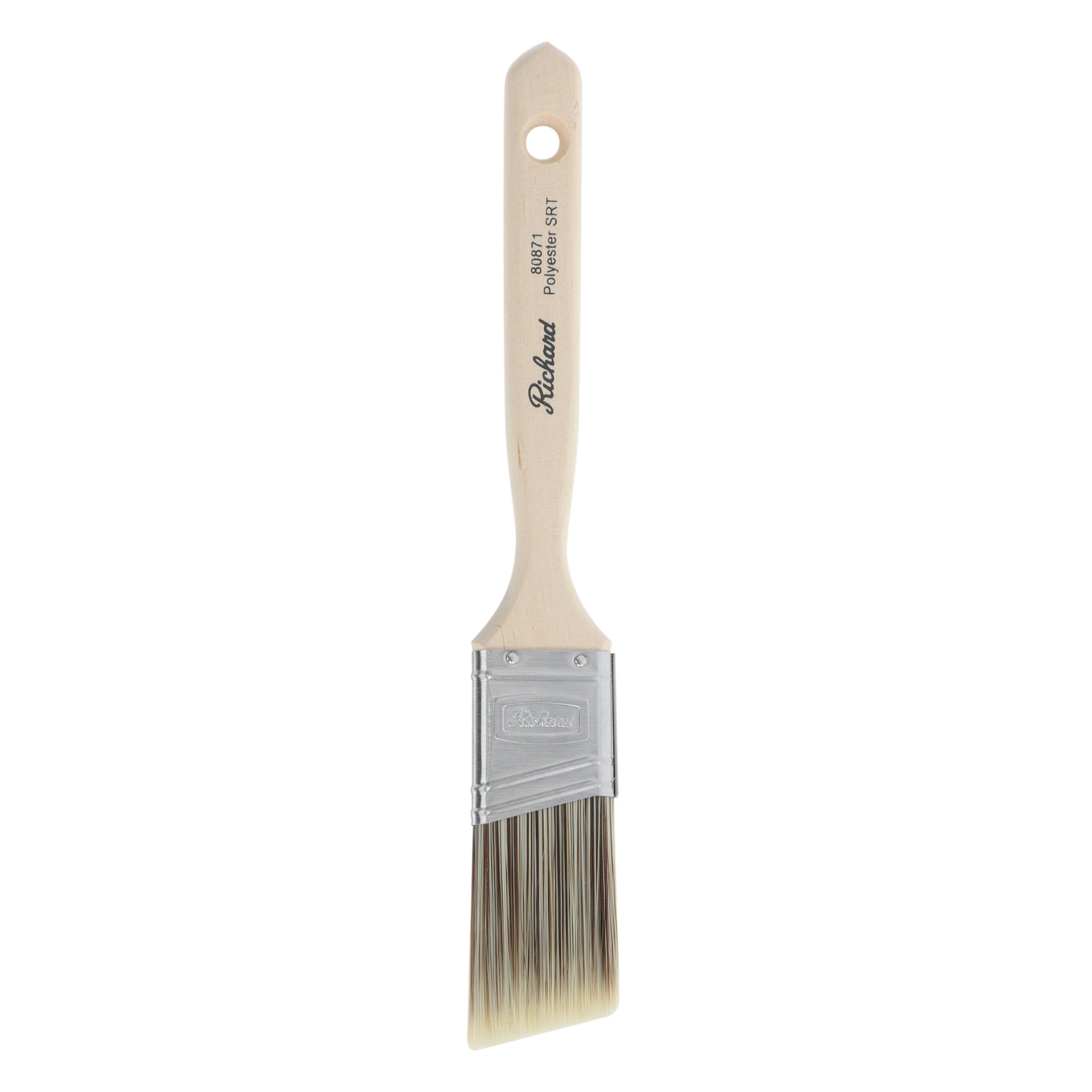 Pinceau angulaire de 1 1/2 po, série Pro Platinum, filaments en polyester SRT, manche en bois