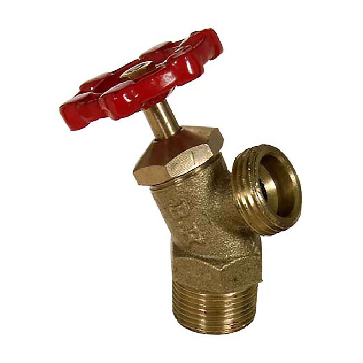 Valve de vidange de chaudière en laiton de compression avec angle, mâle 3/4" 