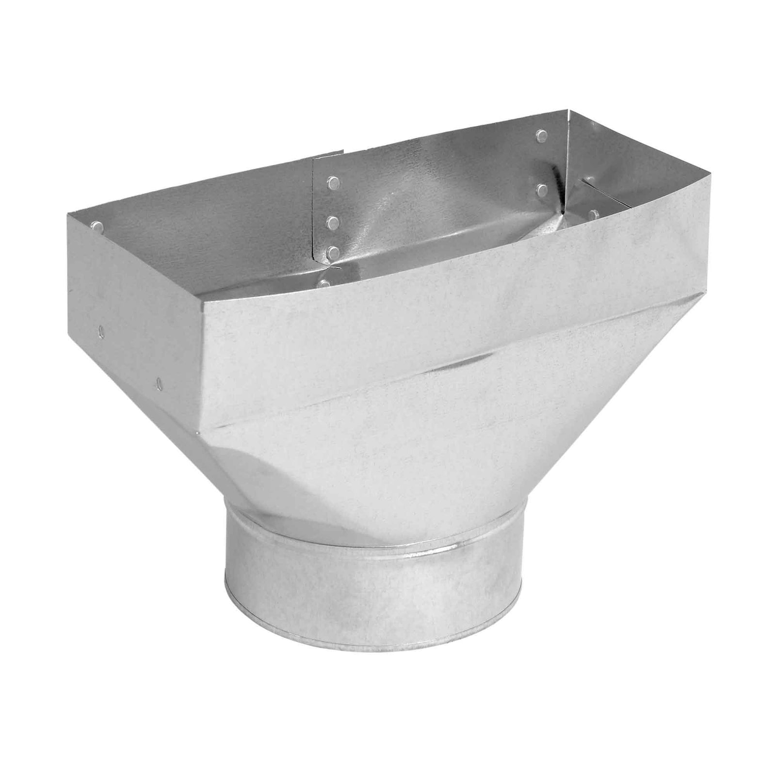 Sortie universelle en acier galvanisé, 3-1/4" x 10" x 6"