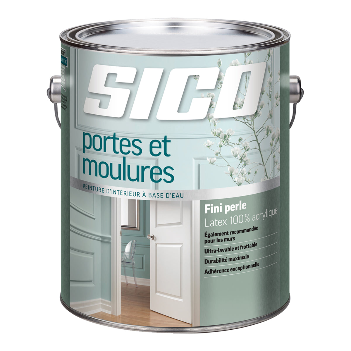 Peinture d&#39;intérieur pour portes et moulures au fini Perle, base Medium 3,78 l 