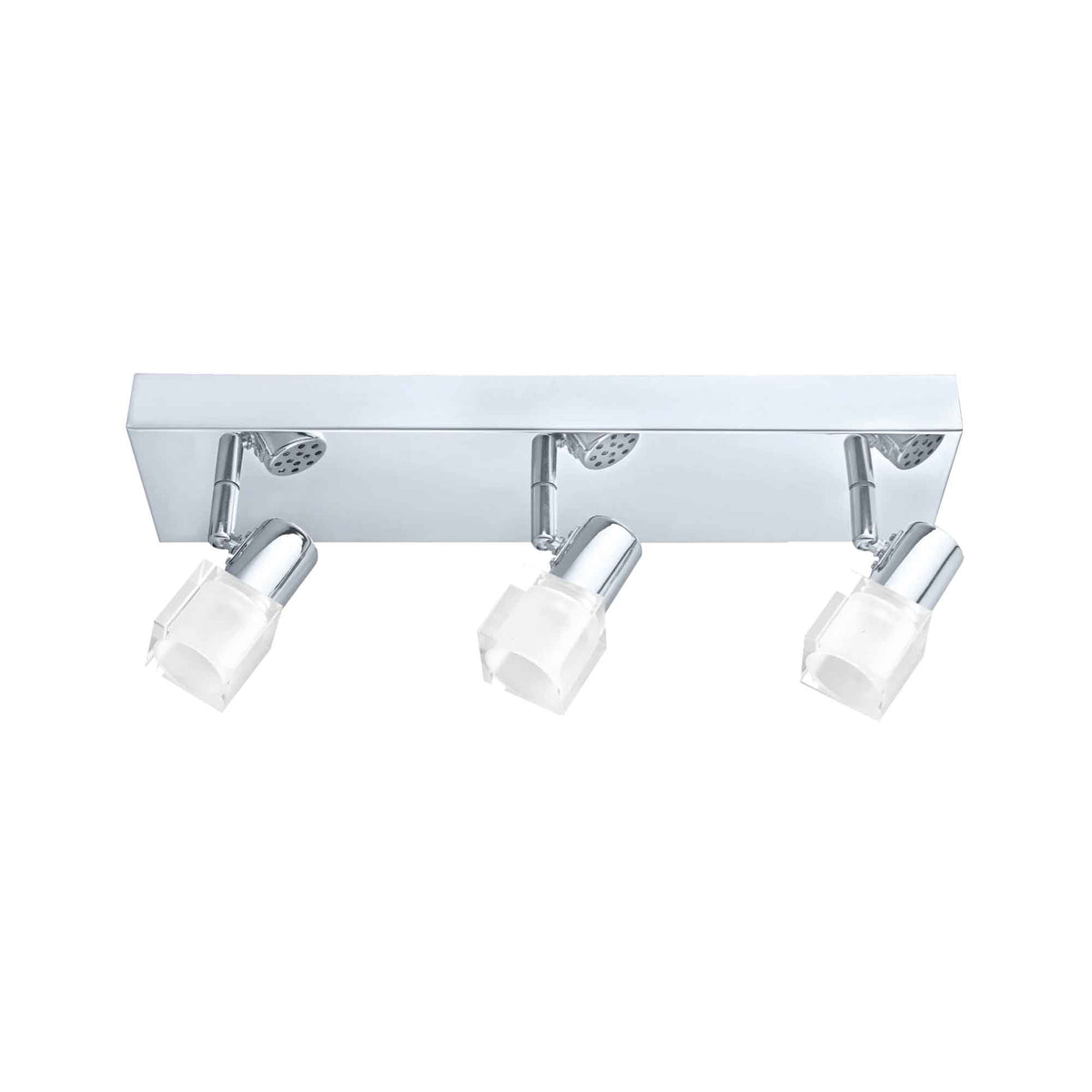 Luminaire sur rail Nocera chromé, 3 lumières 