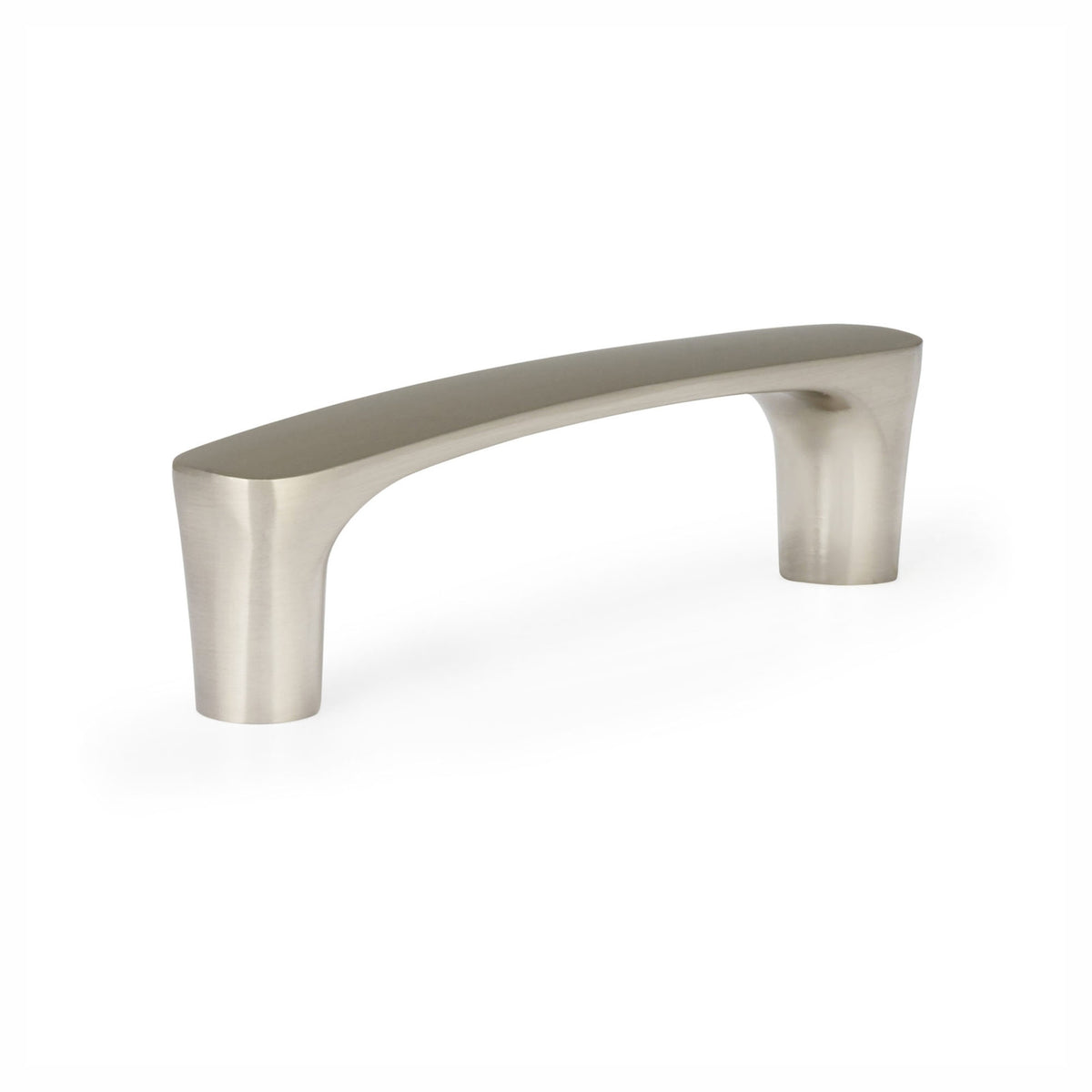 Poignée Imperia en métal nickel brossé, 96 mm C/C