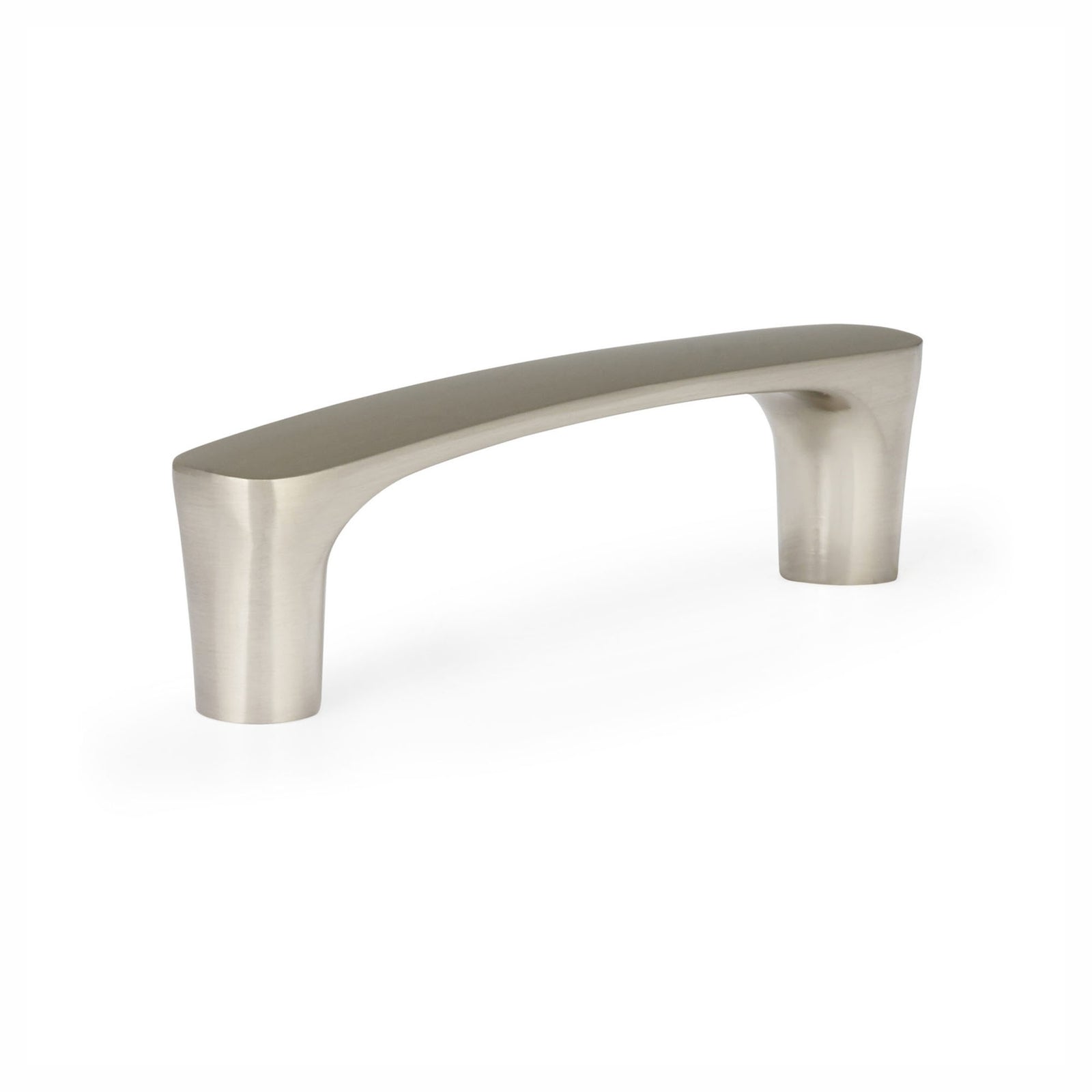 Poignée Imperia en métal nickel brossé, 96 mm C/C