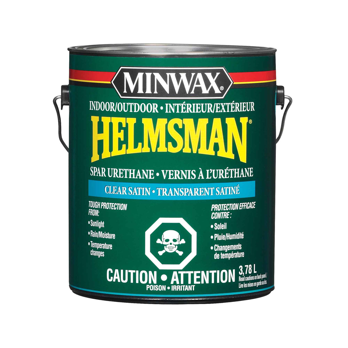 Minwax Helmsman intérieur / extérieur vernis uréthane transparent satiné, 3,78 L