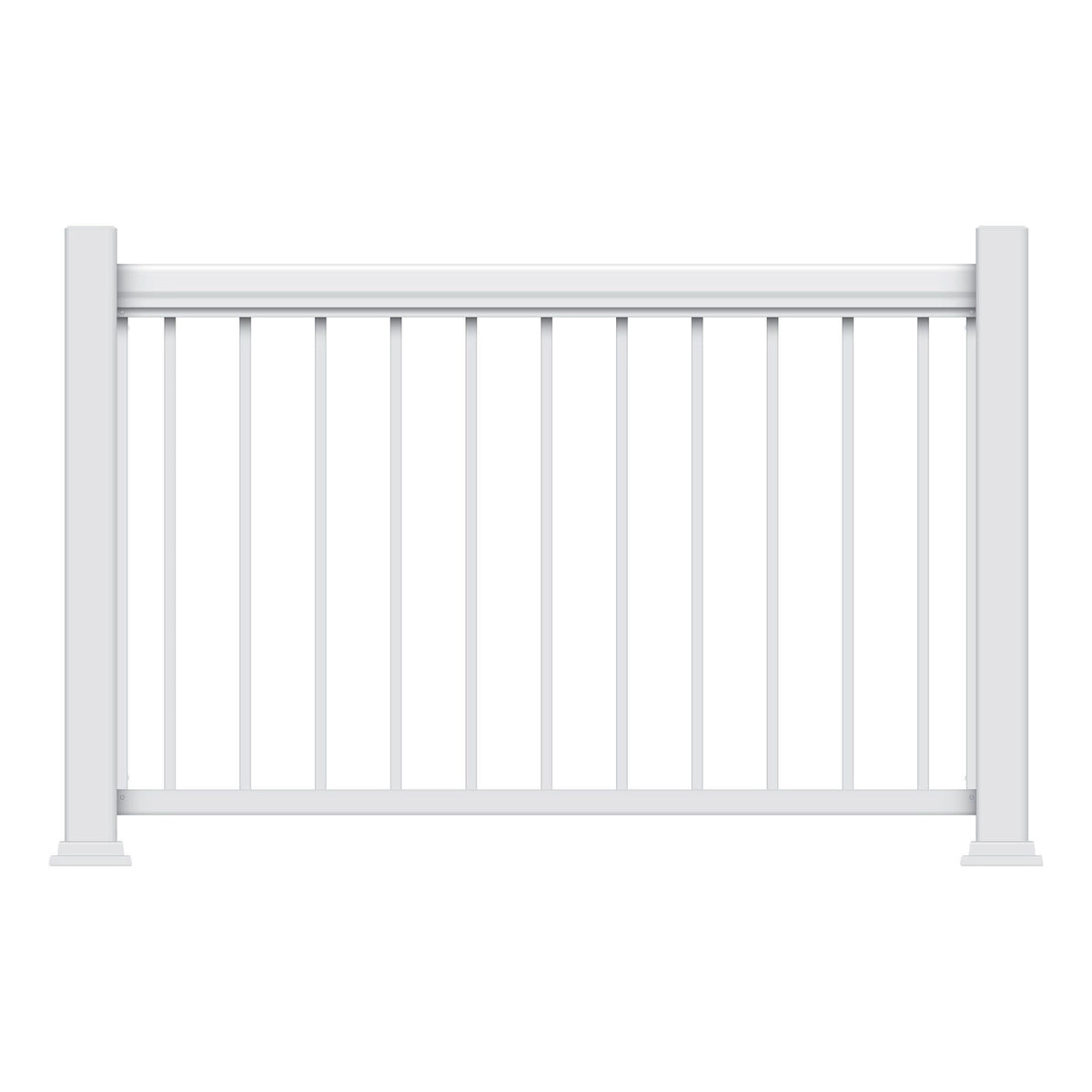 Ensemble de rampe Legacy en aluminium blanc, 42'' x 72'' 