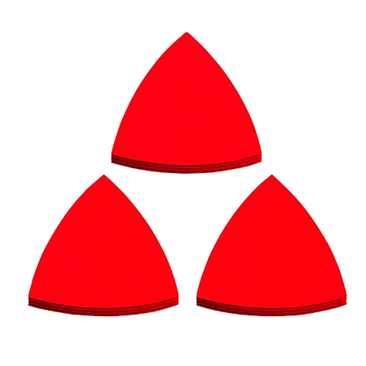 Feuilles abrasives triangulaires à grains variés, 3-1/8'' (12 feuilles)