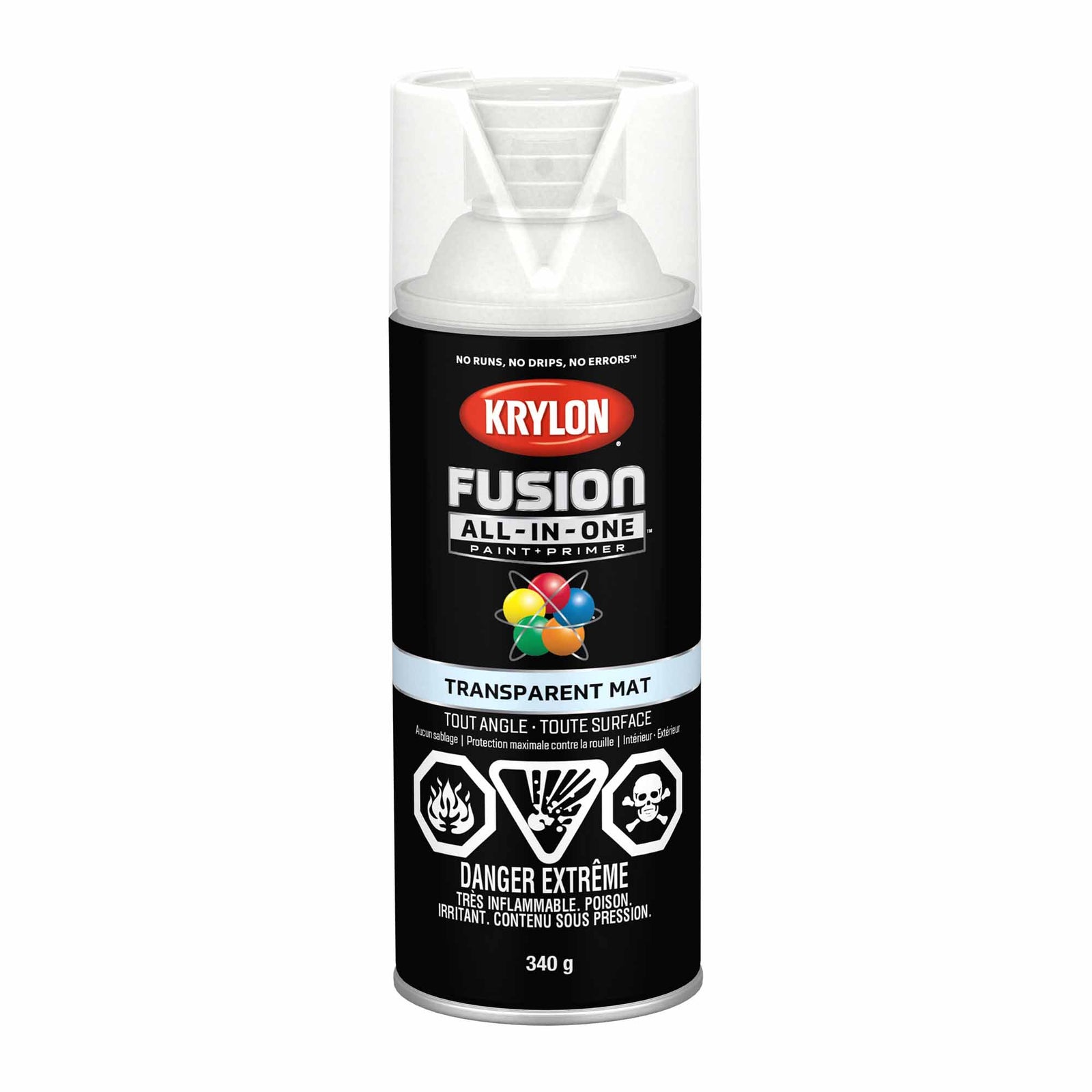 Krylon Fusion All-In-One aérosol transparent mat, 340 g