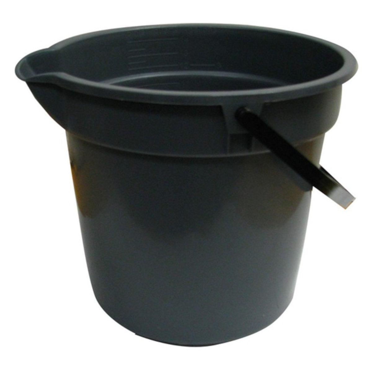 Seau en plastique gris - 13 L