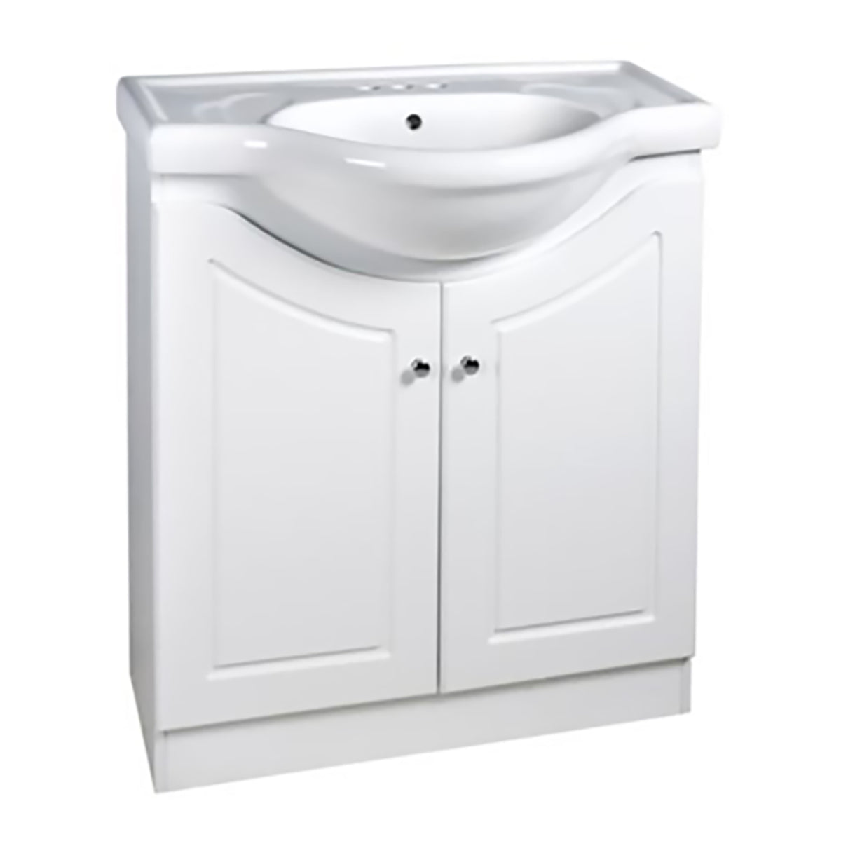 Meuble-lavabo avec lavabo Euro de 31'', blanc