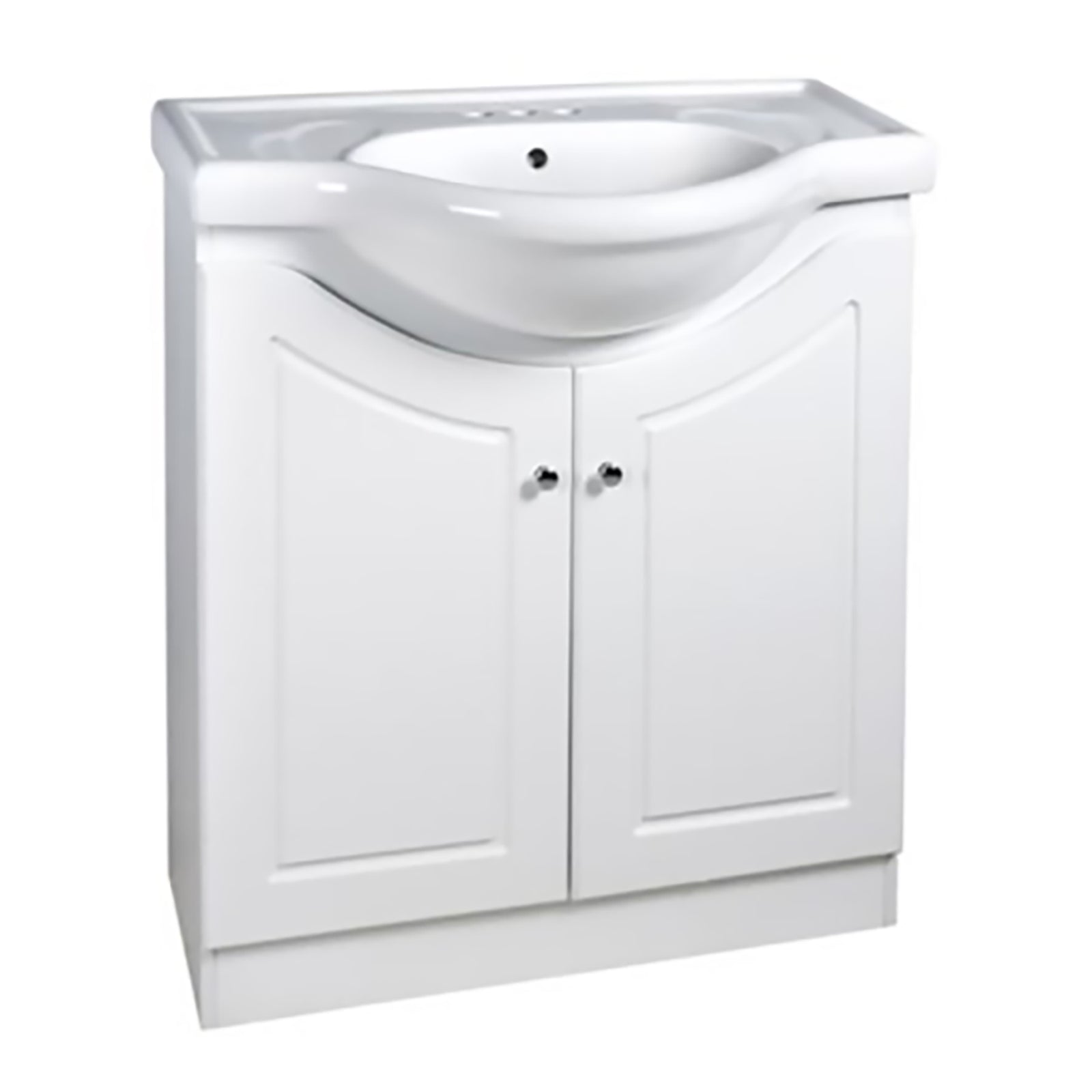 Meuble-lavabo avec lavabo Euro de 31'', blanc