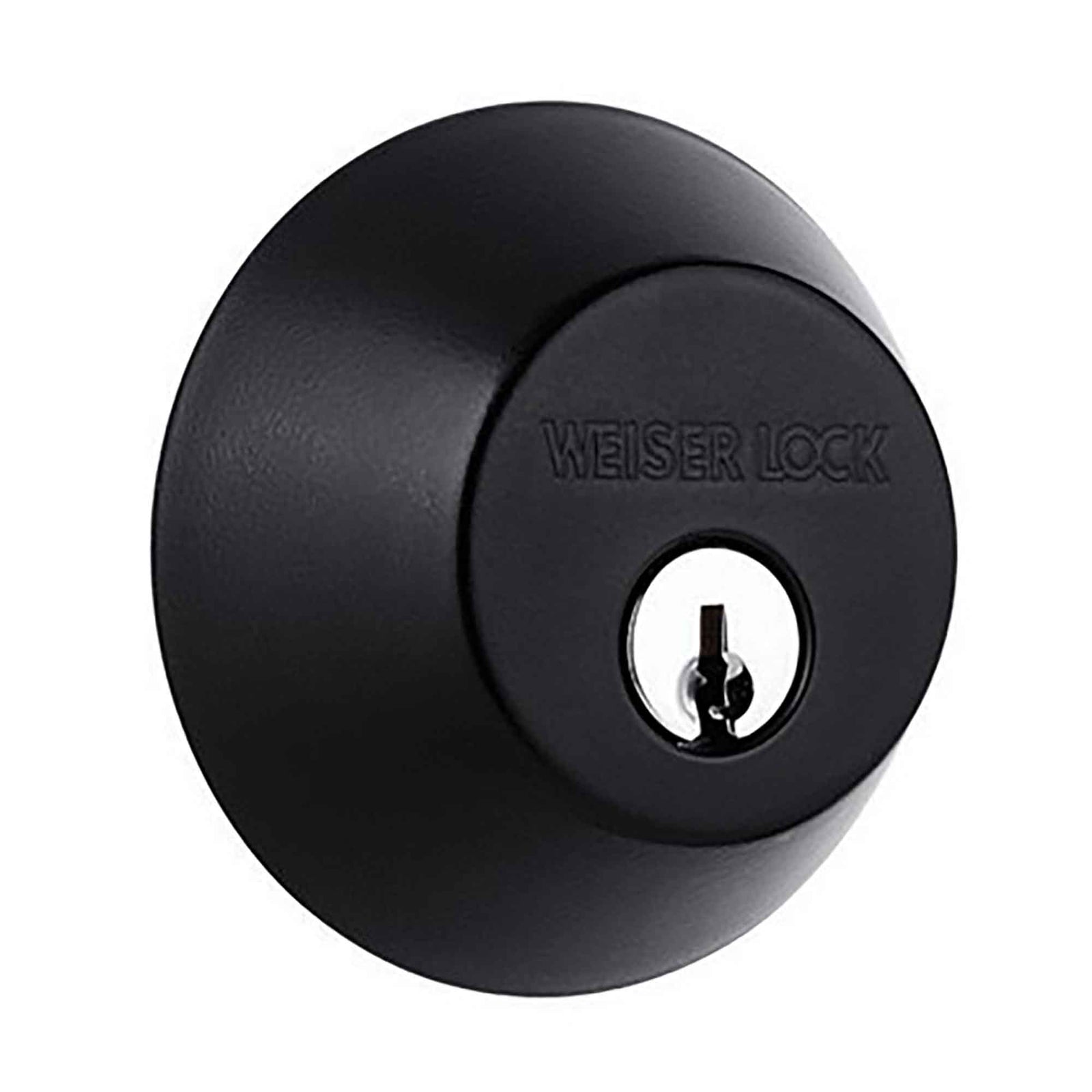 Pêne dormant rond de la série Welcome Home noir mat