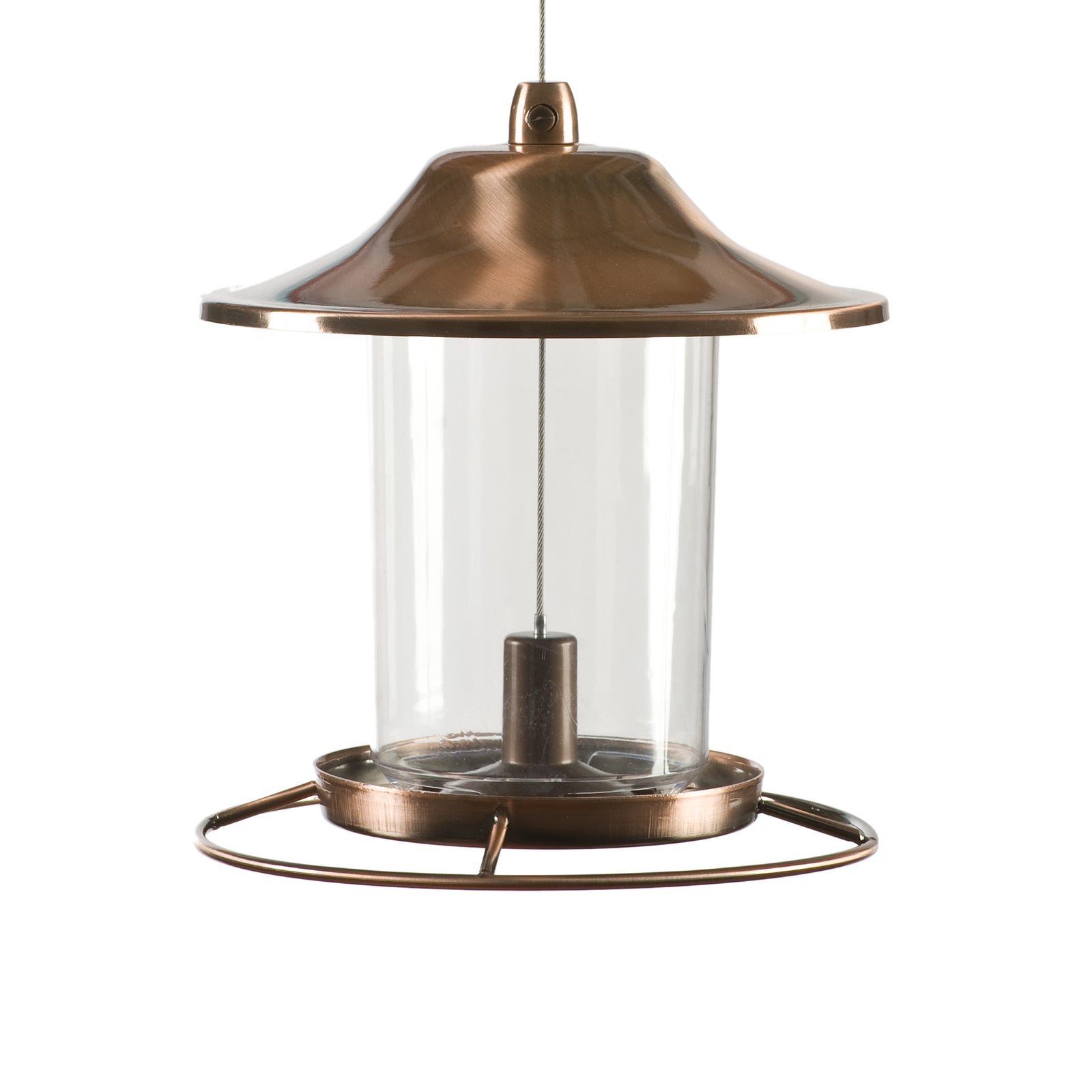 Mangeoire d'oiseaux Panorama fini cuivre, 2 lb de graines