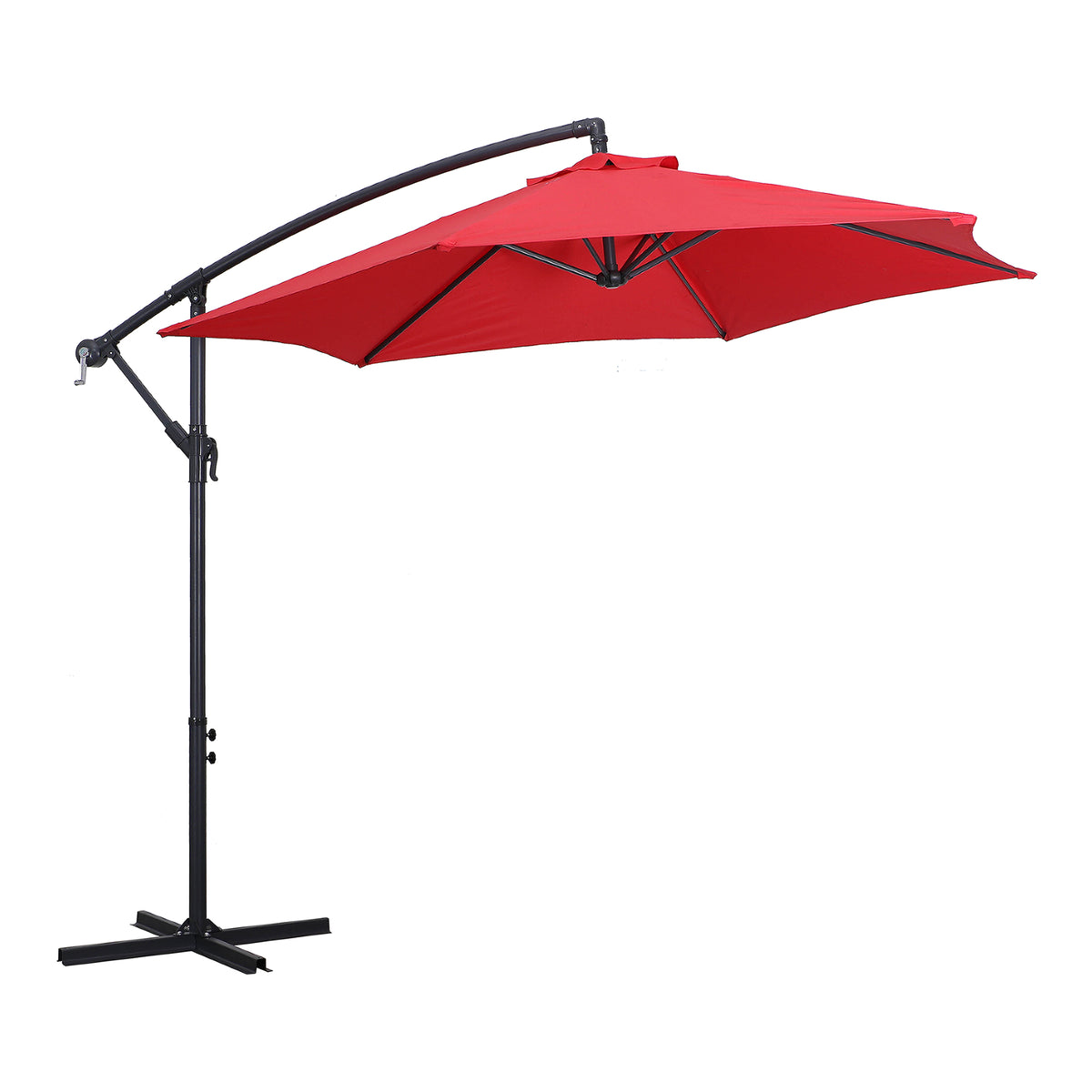 Parasol suspendu de 9&#39;, rouge