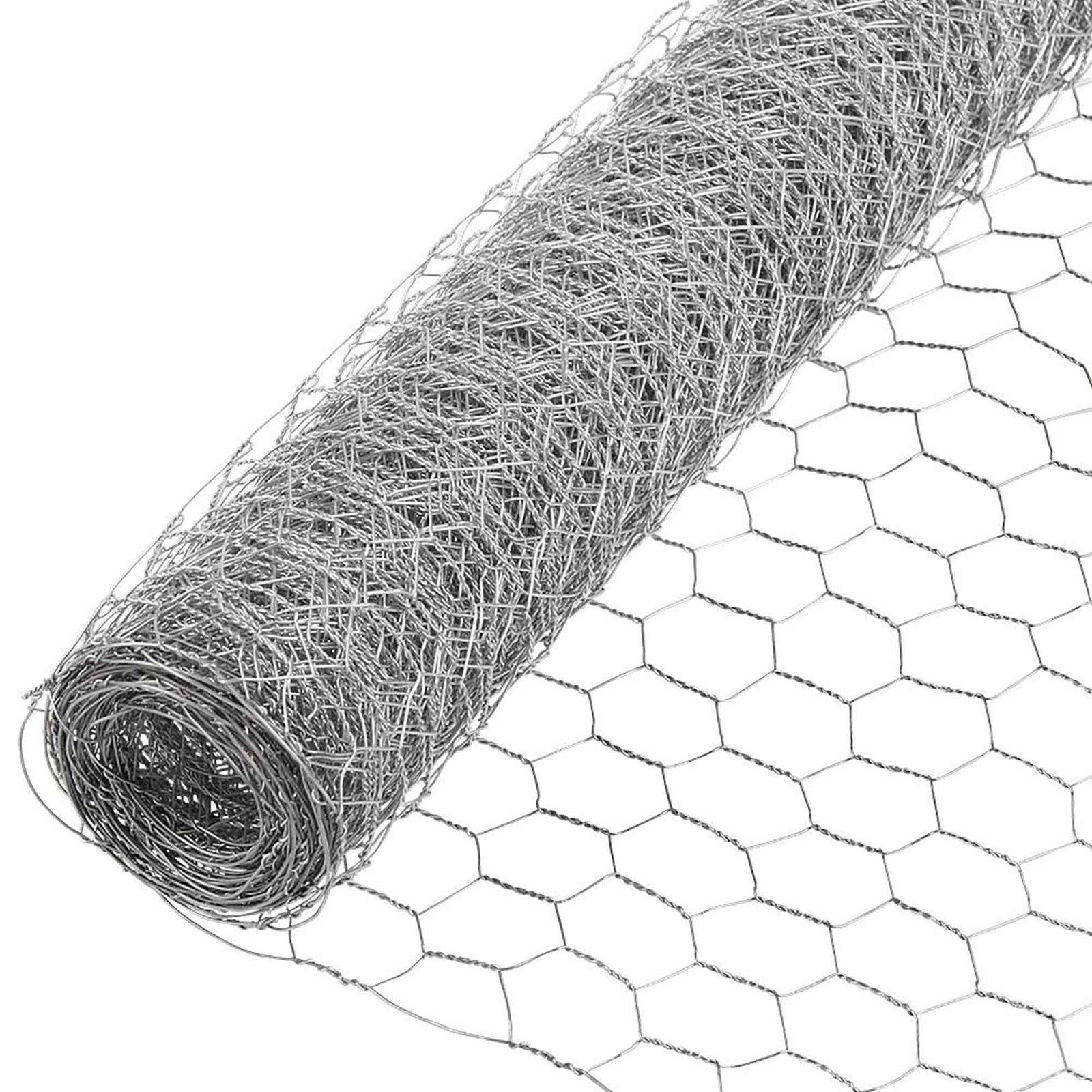 Grillage galvanisé pour poulailler, 1" x 36" x 25'