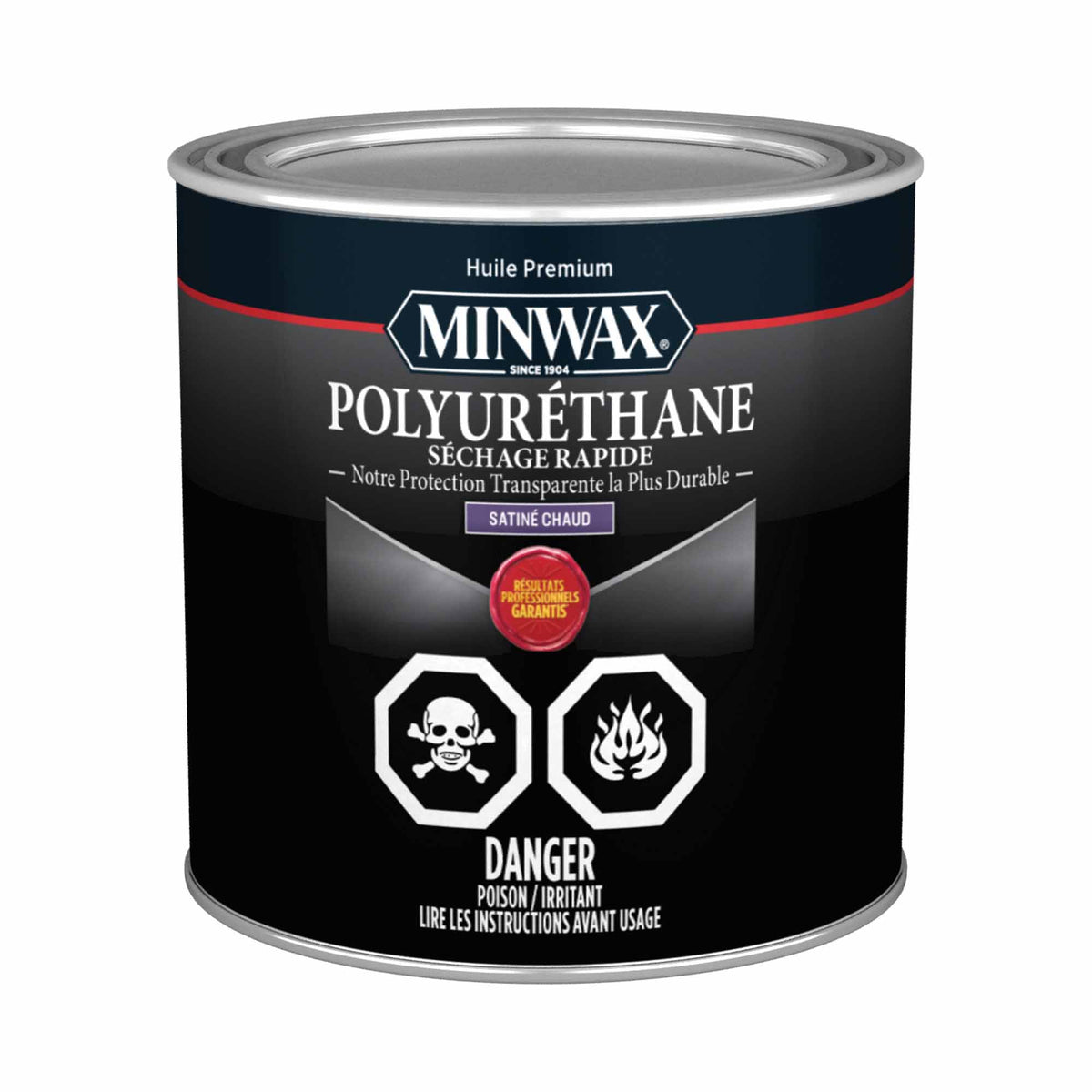 Minwax polyuréthane à séchage super-rapide transparent satiné, 236 ml